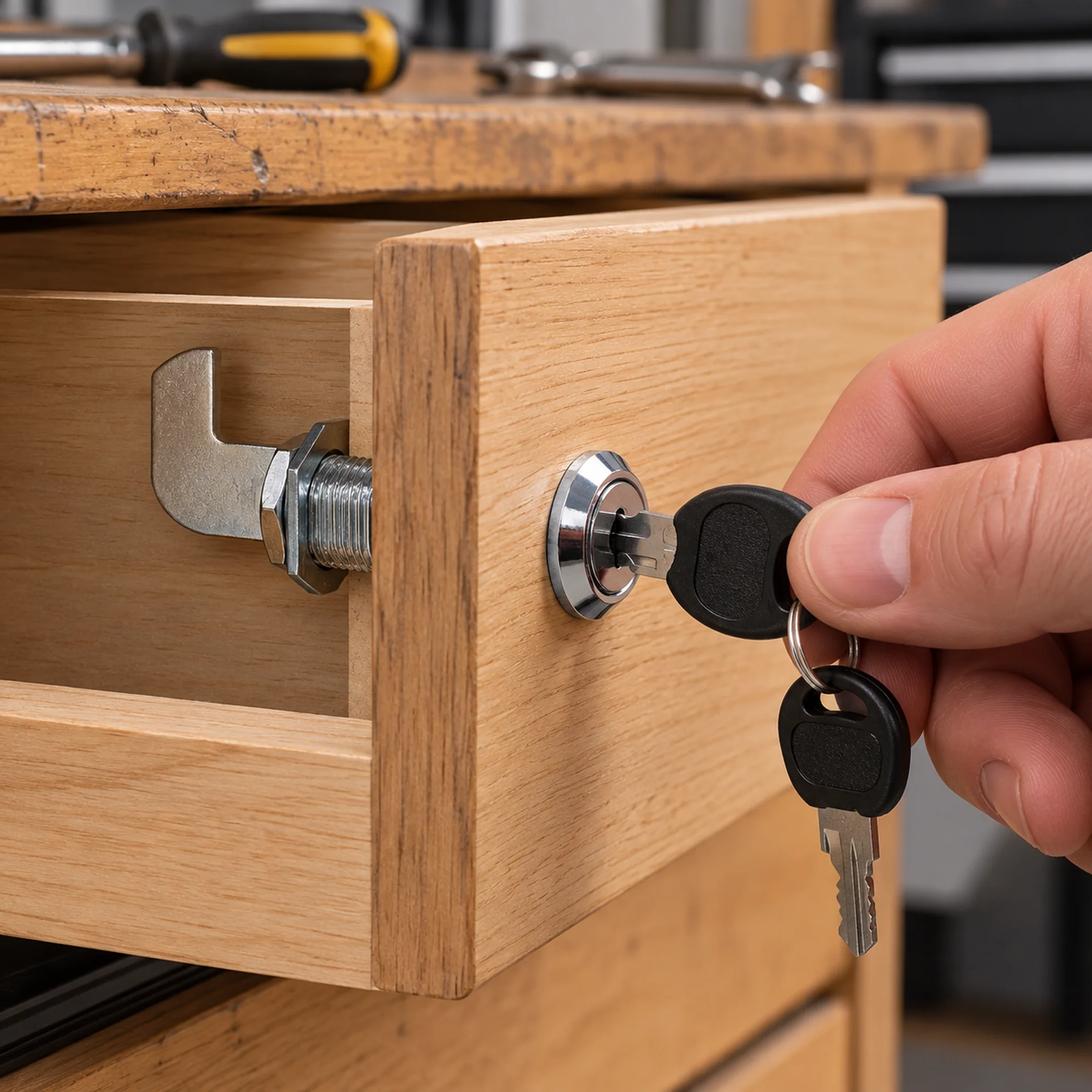 Cerradura de leva para cajón, modelo 103-30 – SKU 42579 - Imagen 5