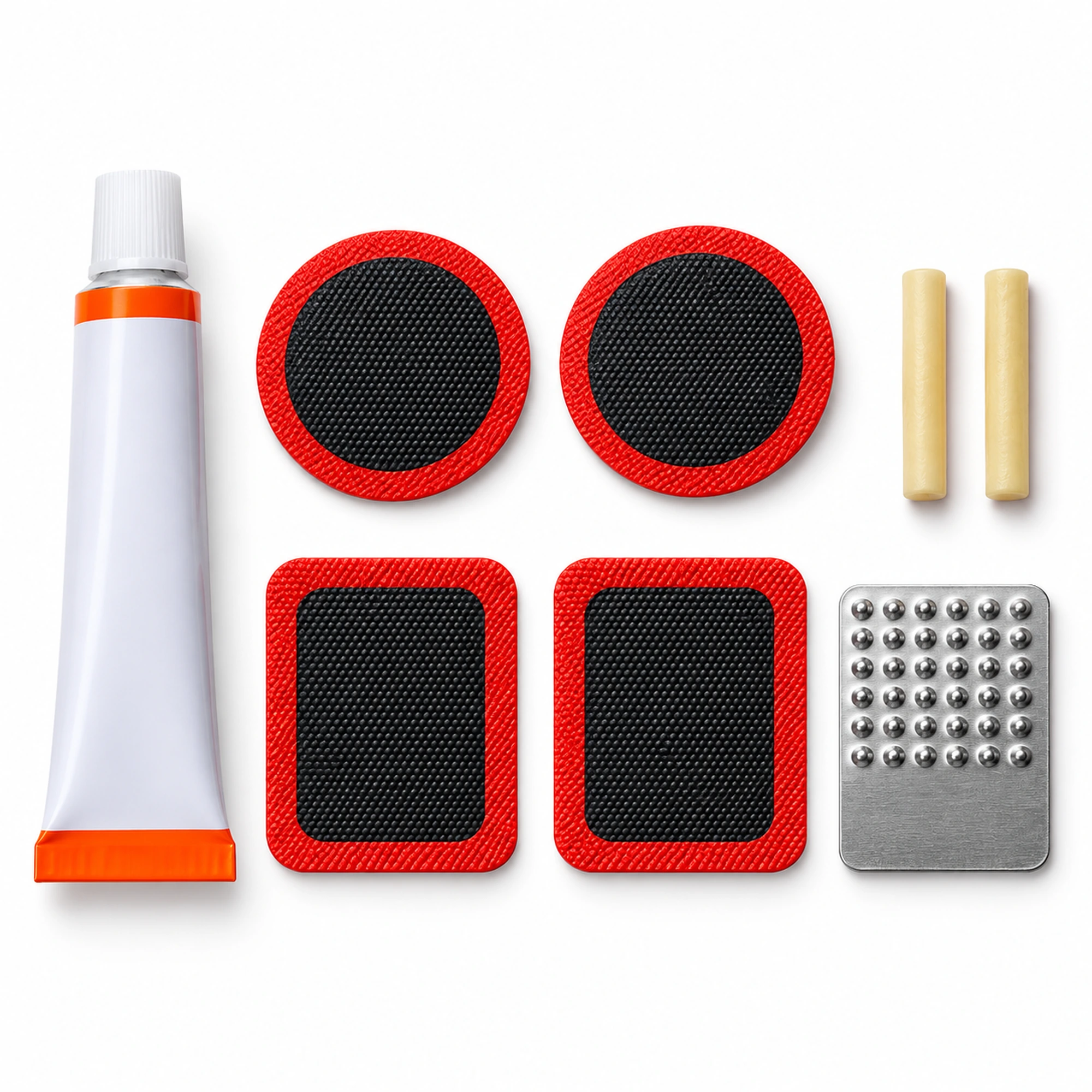 Kit de parches para cámaras de bicicleta y moto – SKU 42583