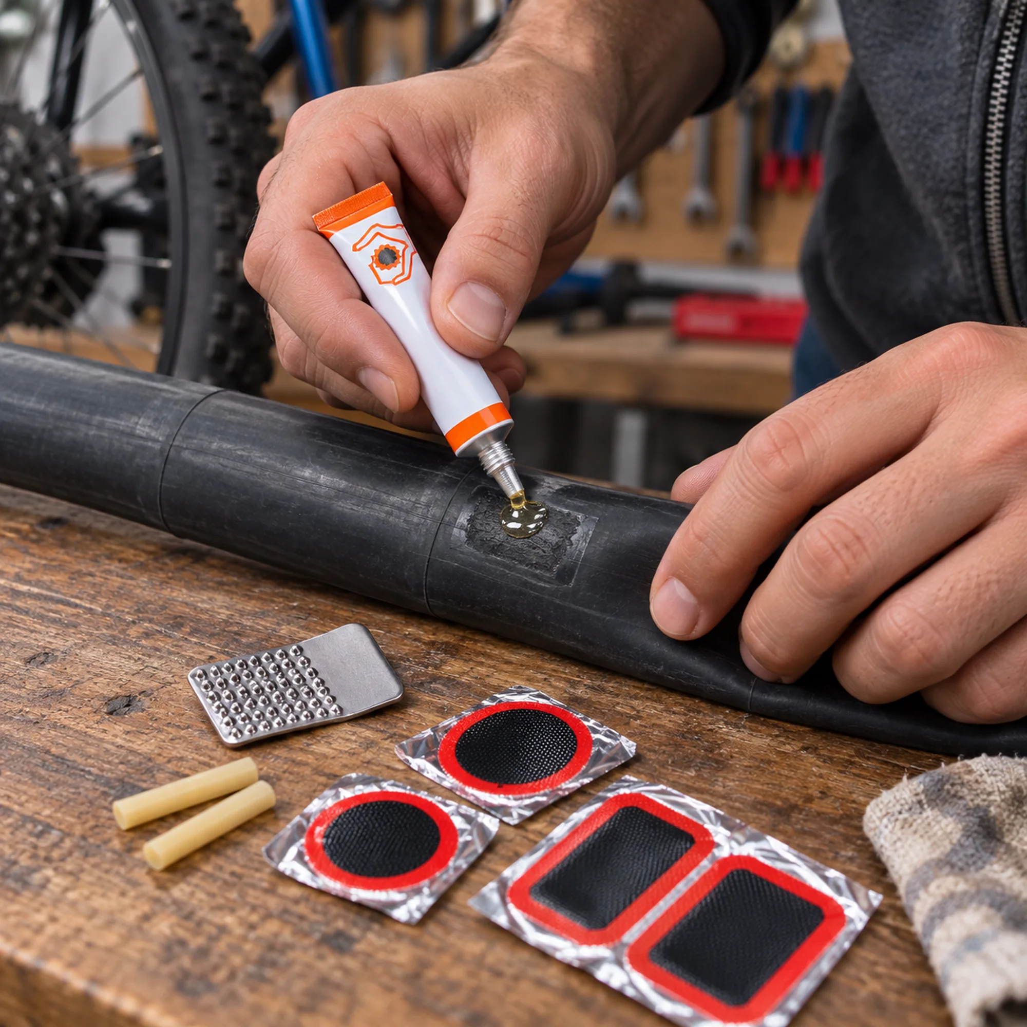 Kit de parches para cámaras de bicicleta y moto – SKU 42583 - Imagen 6