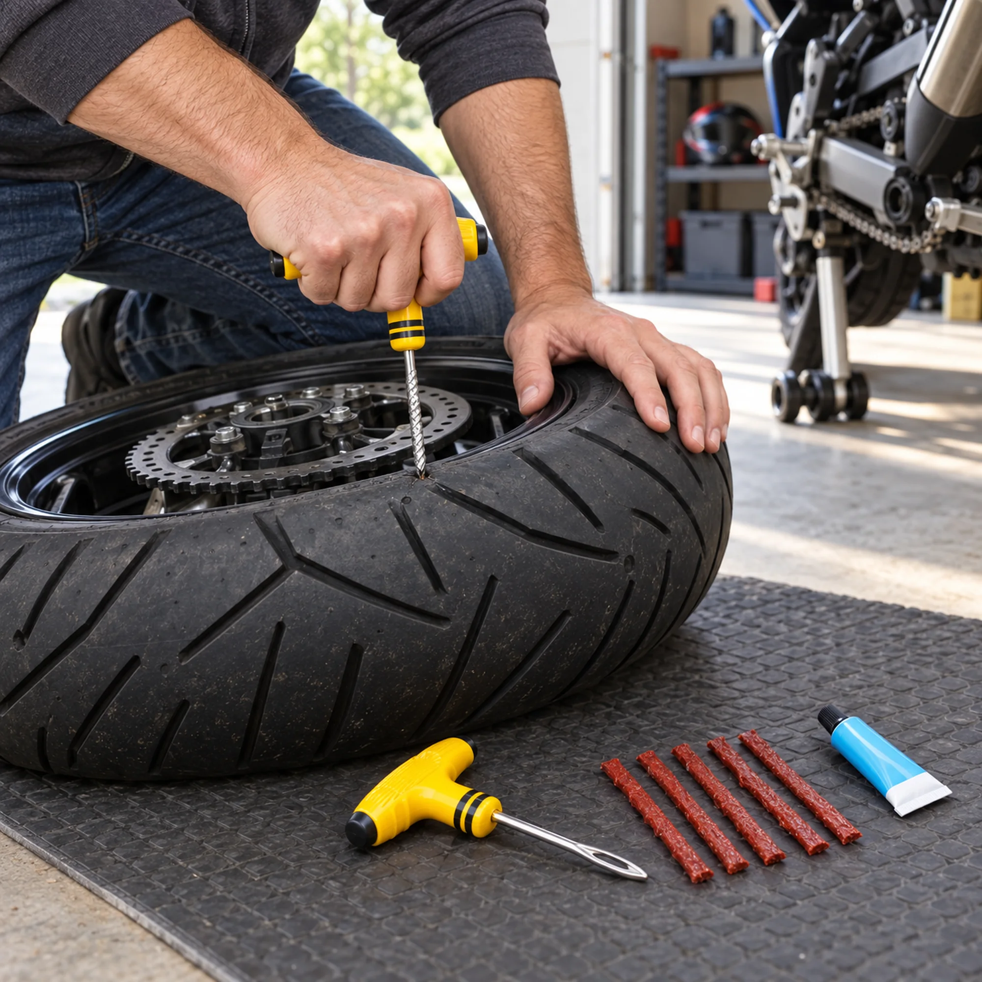 Kit de reparación de neumáticos tubeless con mango en T – SKU 42587 - Imagen 7