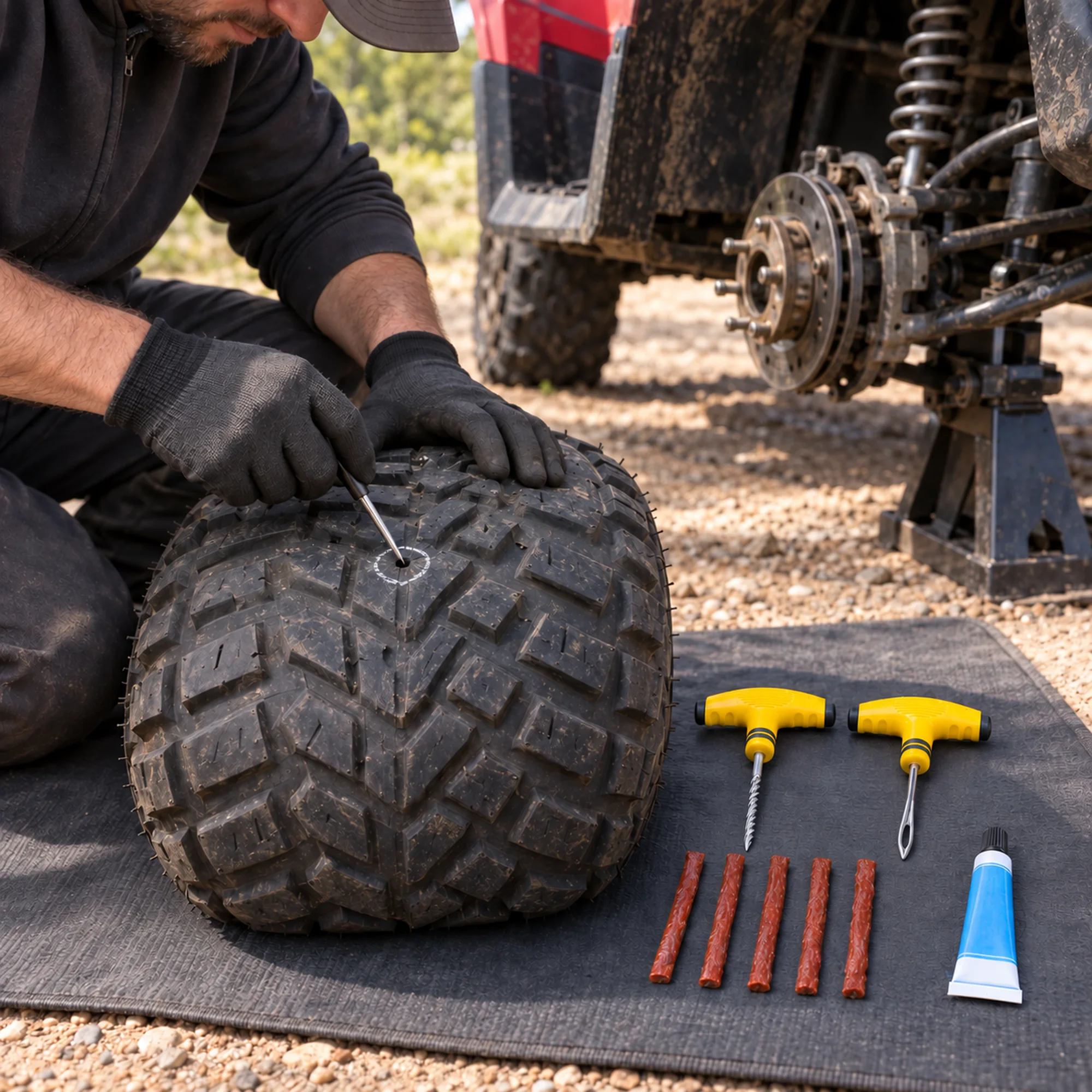 Kit de reparación de neumáticos tubeless con mango en T – SKU 42587 - Imagen 8