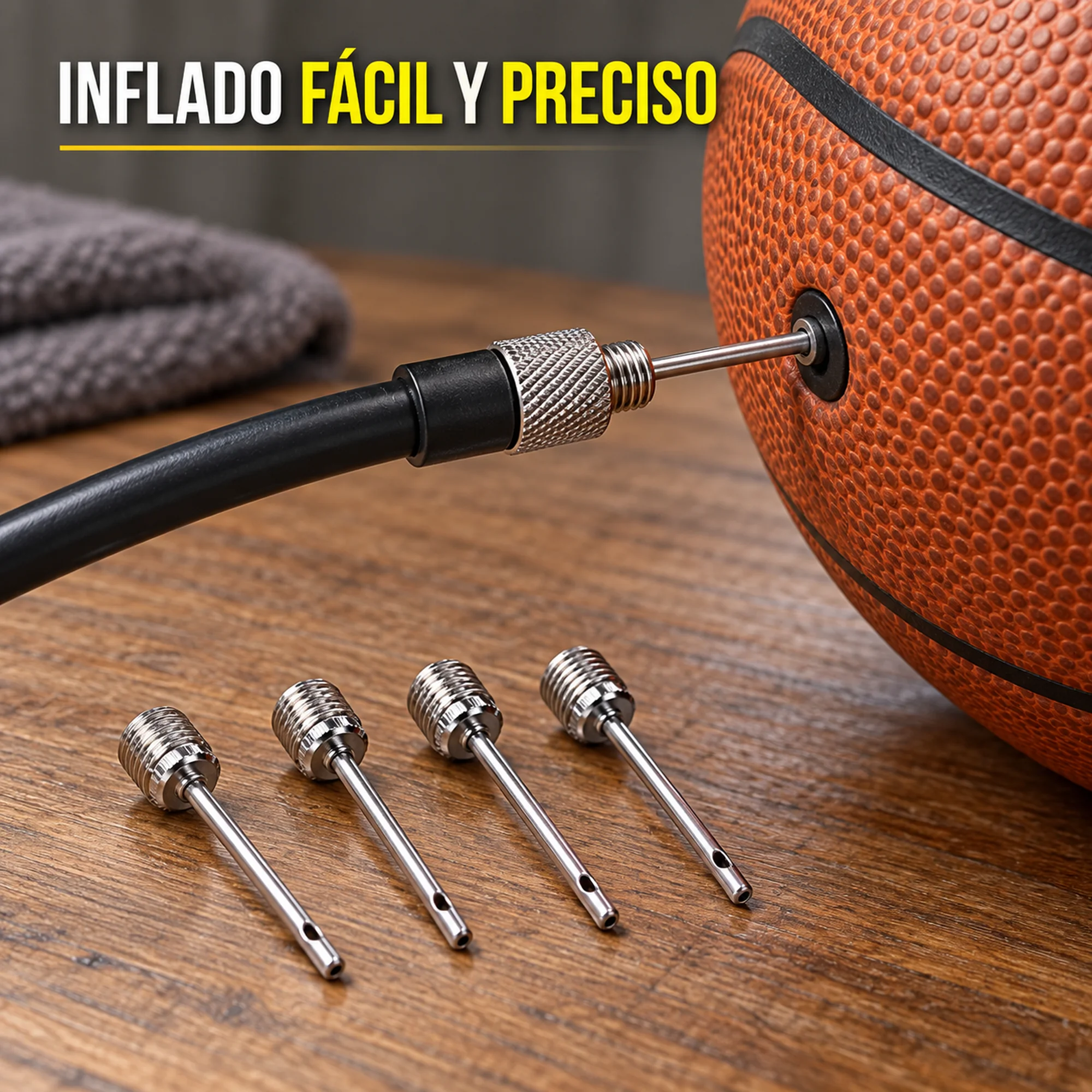 Set de agujas metálicas para inflar balones – SKU 42591 - Imagen 4