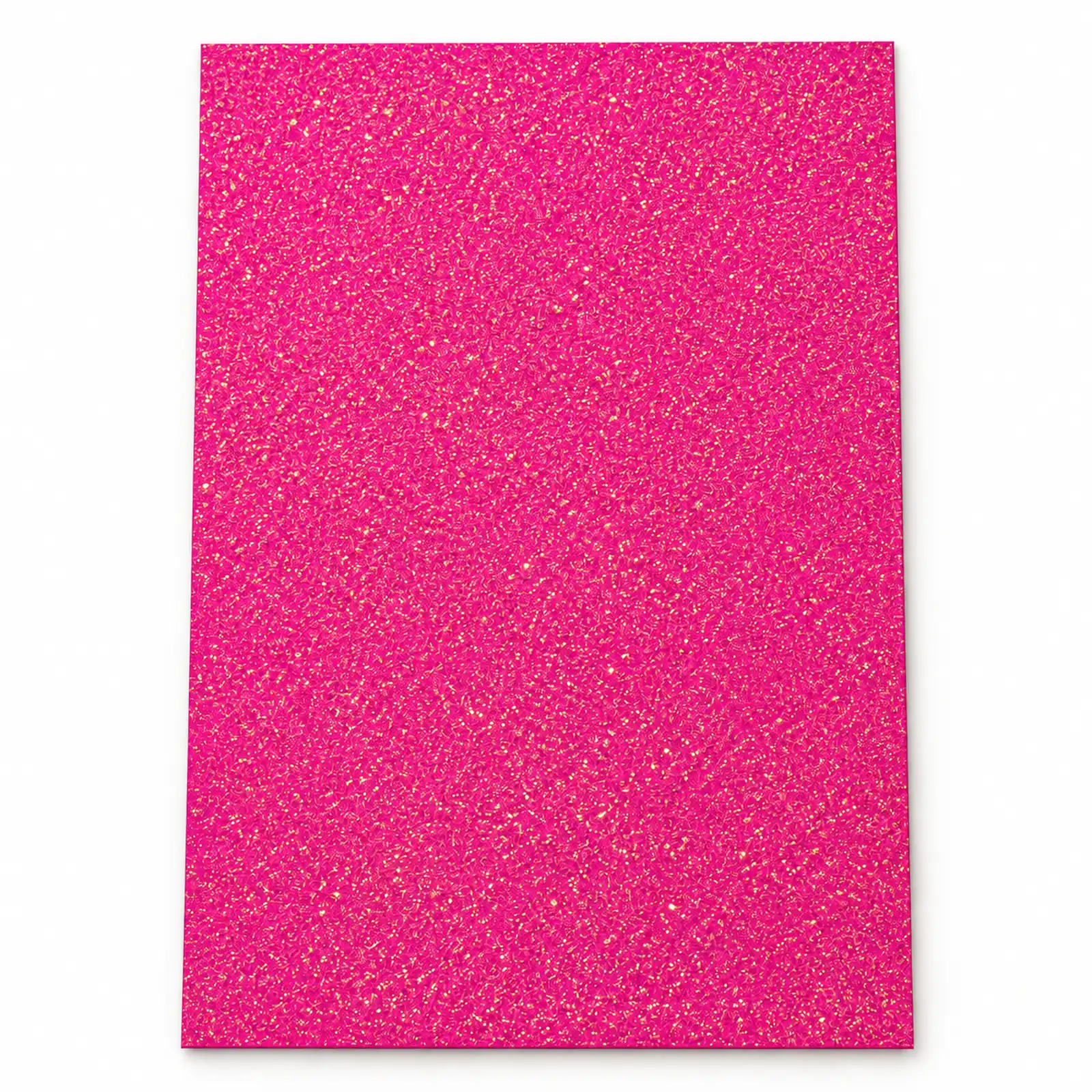 Lámina de Goma EVA fucsia con glitter dorado, 40 x 60 cm, 2 mm