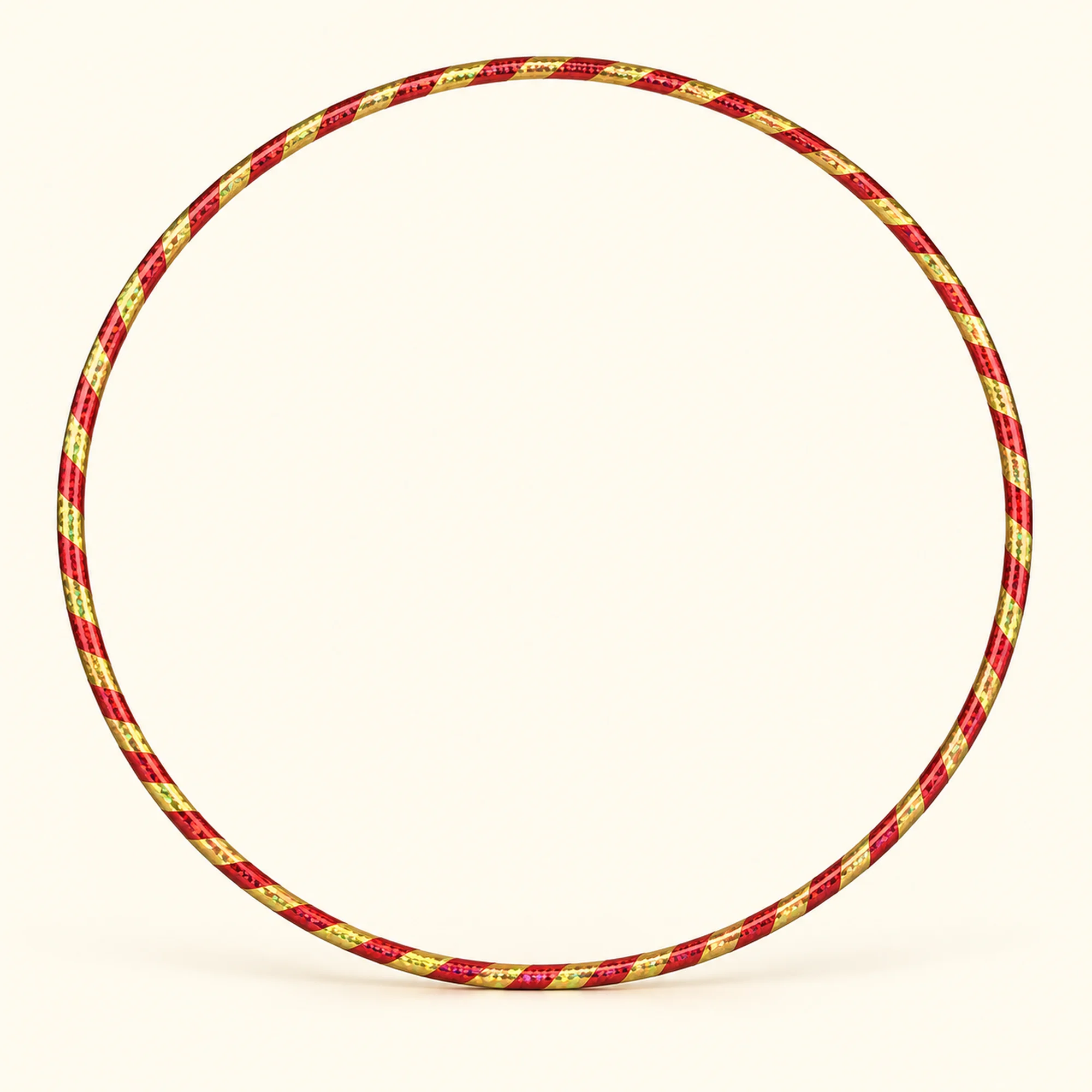 Aro Hula Hula Metalizado Bicolor, 55 cm, Color Surtido