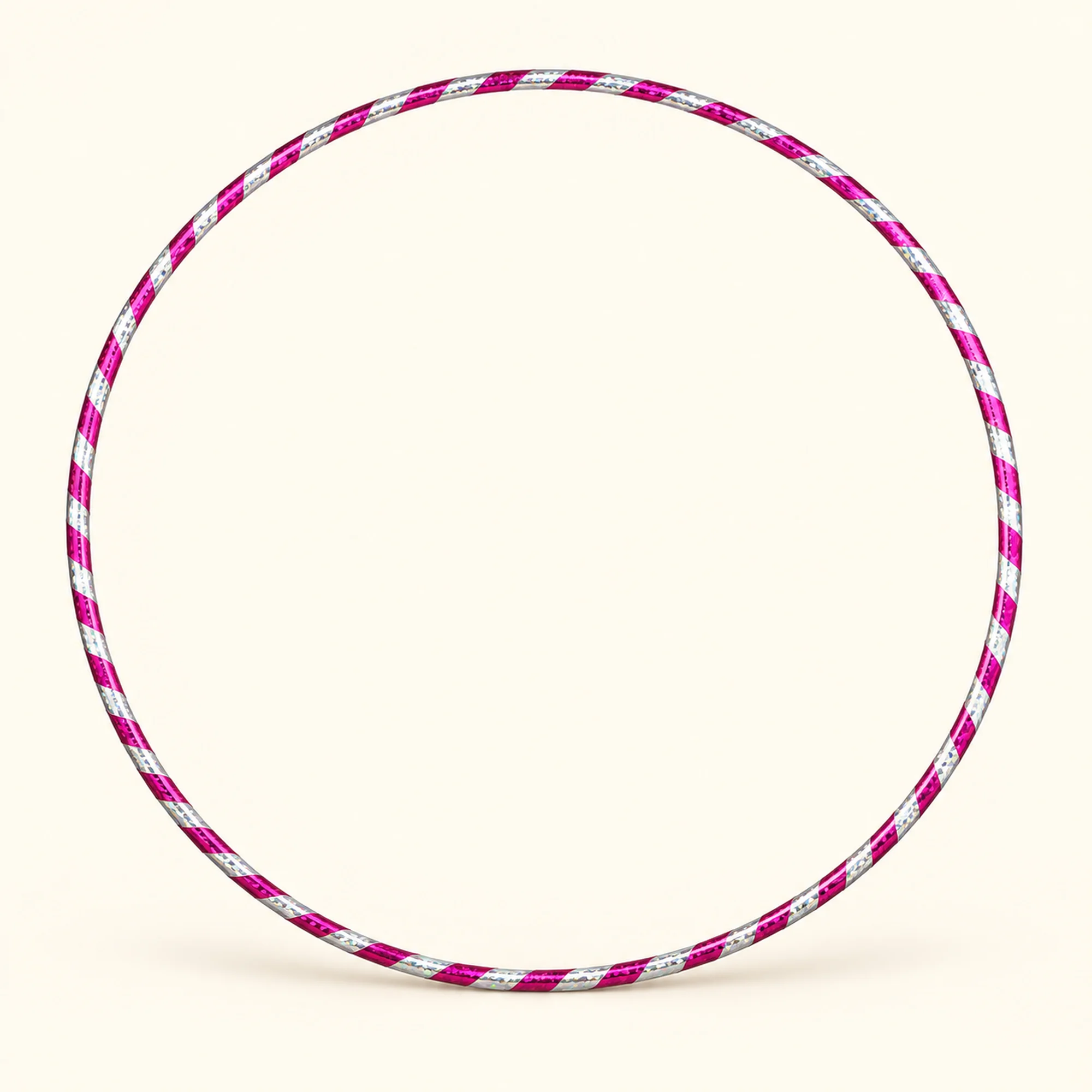 Aro Hula Hula Metalizado Bicolor, 65 cm, Color Surtido