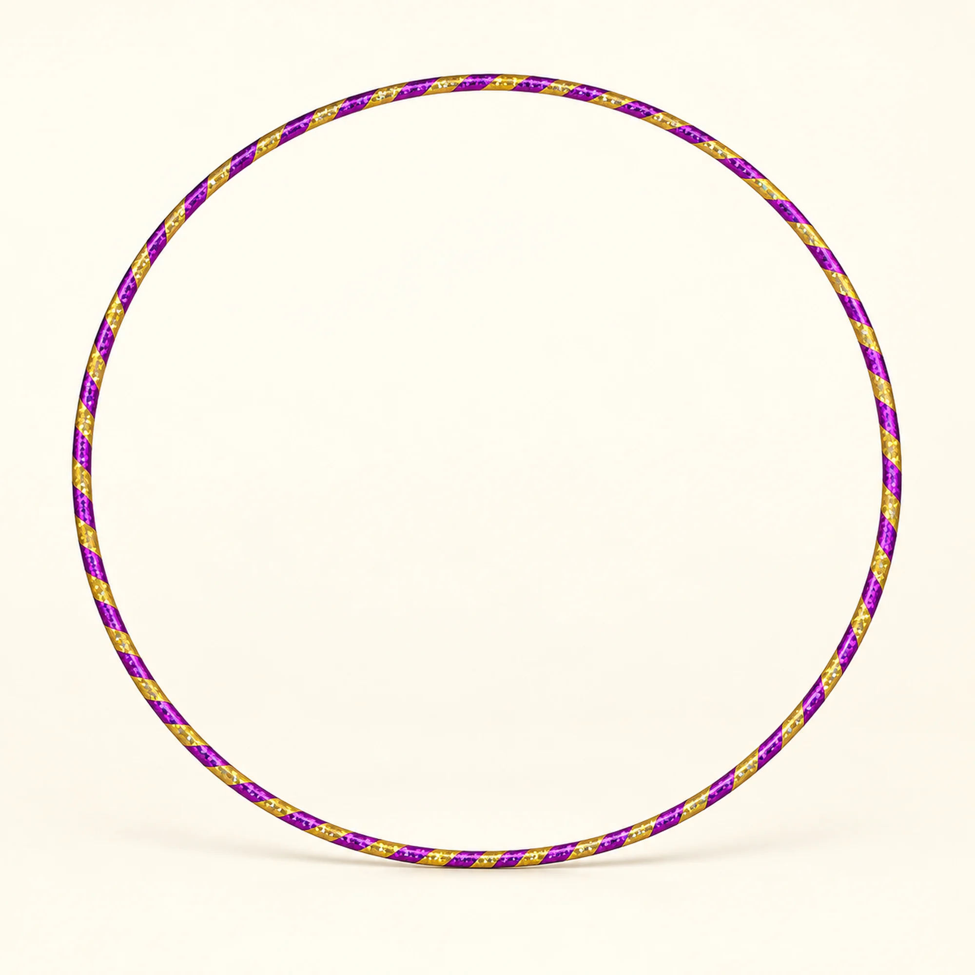 Aro Hula Hula Metalizado Bicolor, 75 cm, Color Surtido