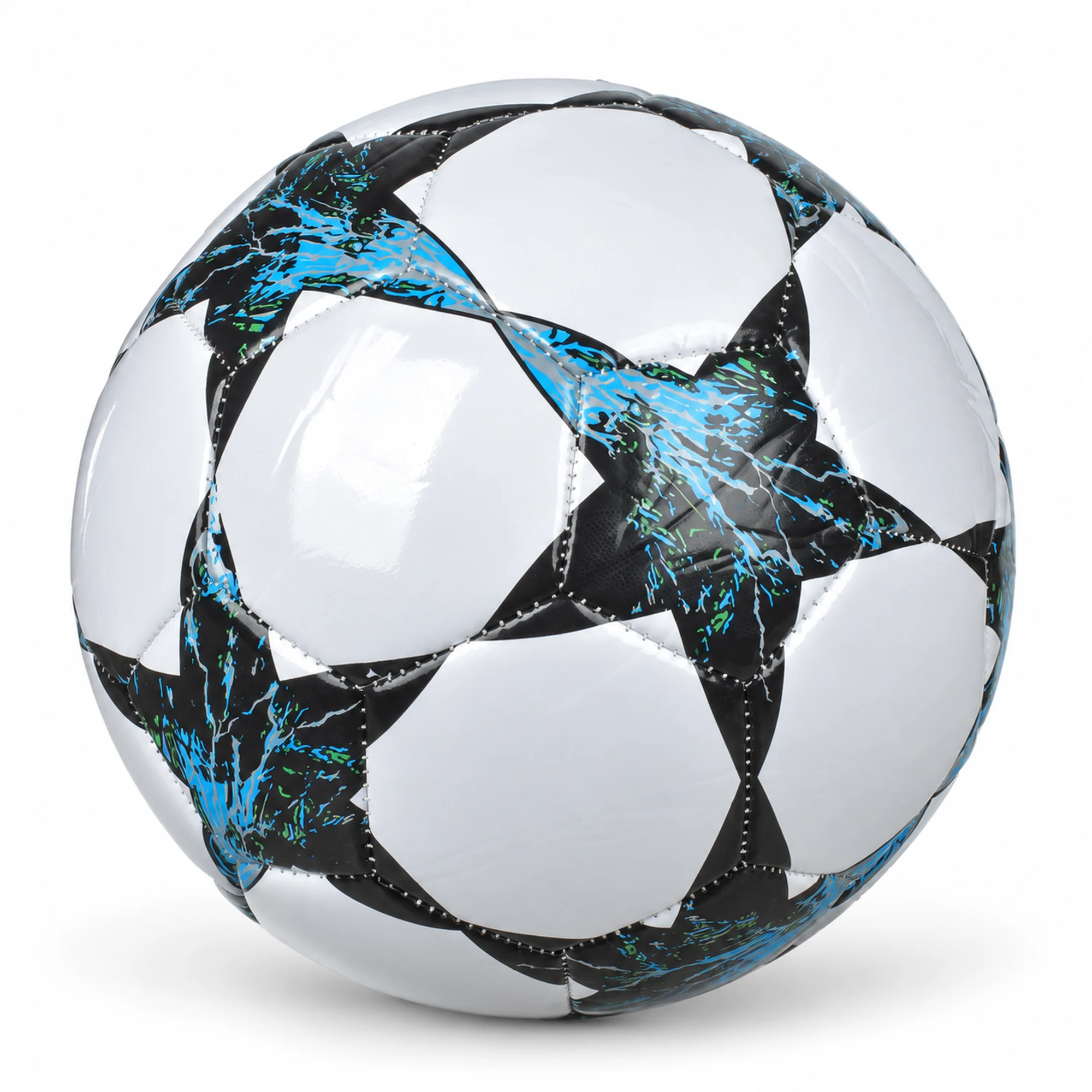 Balón de Fútbol Estrellas Azules N.º 5, 21,5 cm