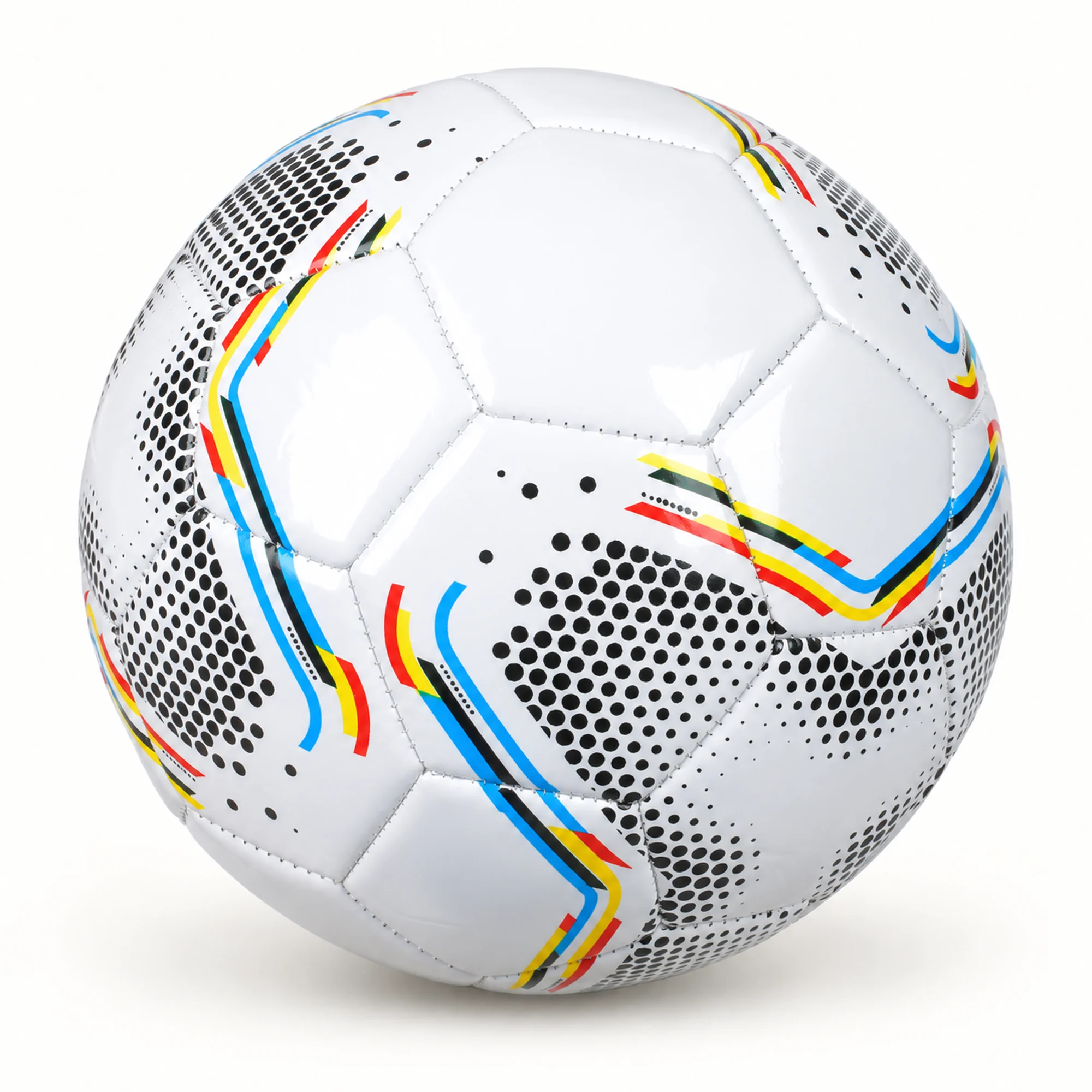 Balón de Fútbol Puntos Arcoíris N.º 5, 21,5 cm