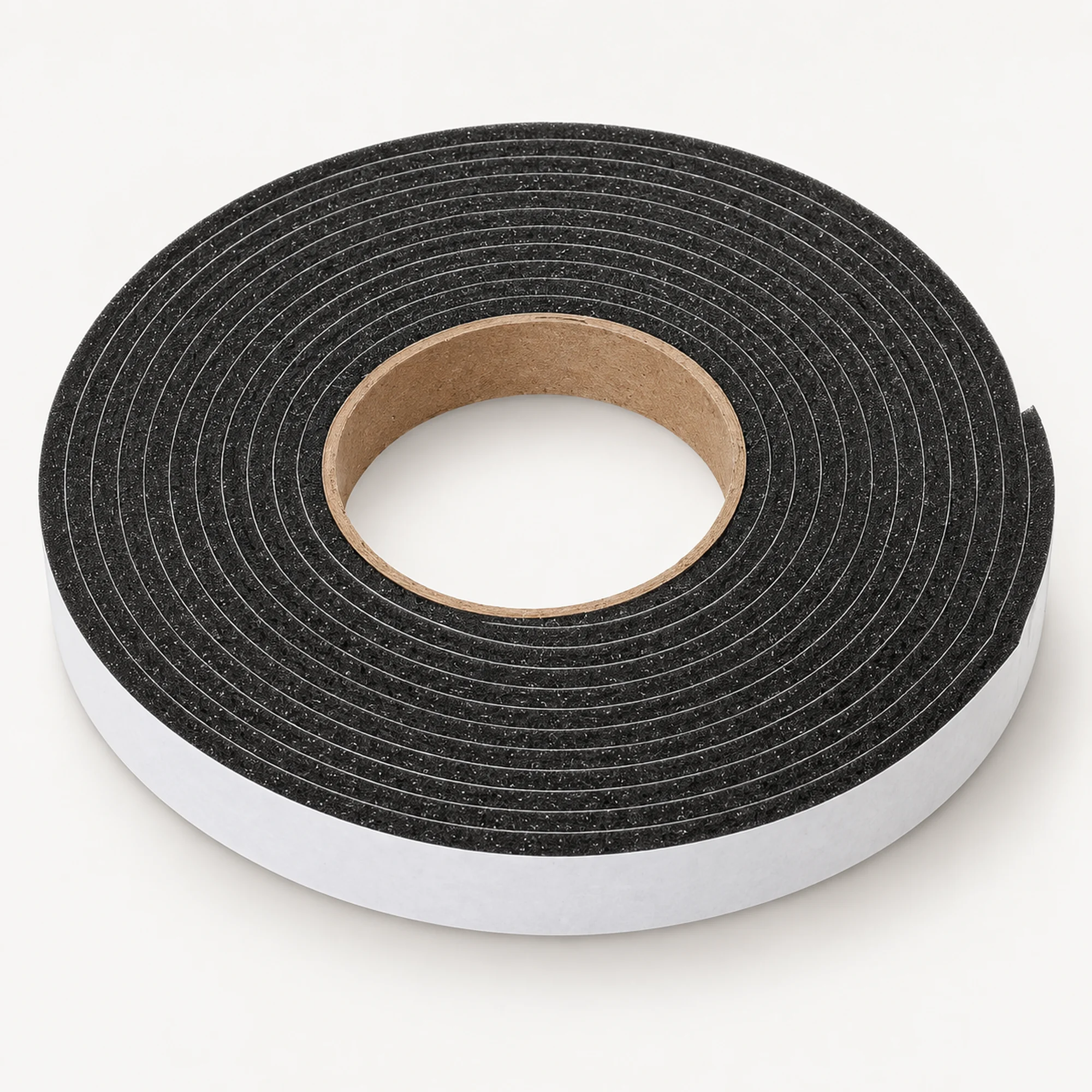 Burlete Autoadhesivo de Espuma Negro, 19 mm × 5 m