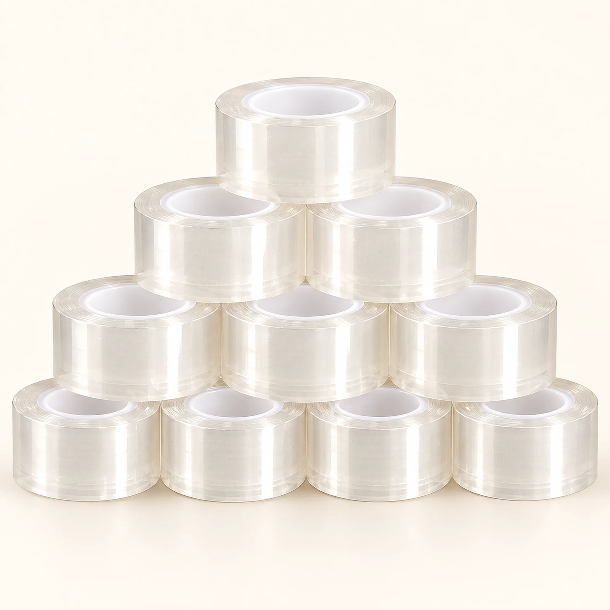 Cinta Adhesiva Transparente, 10 Rollos de 15 mm × 30 yd