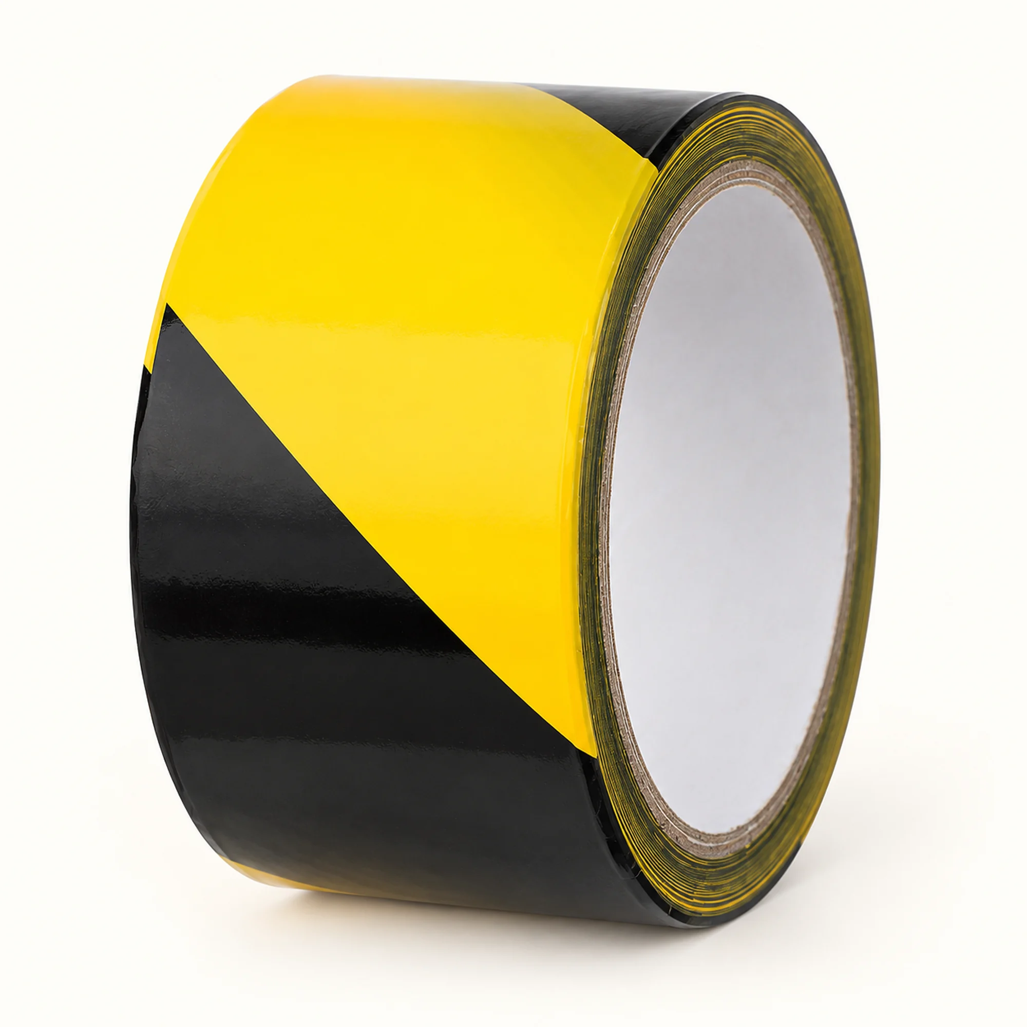 Cinta de Advertencia Amarilla y Negra, 48 mm × 50 m