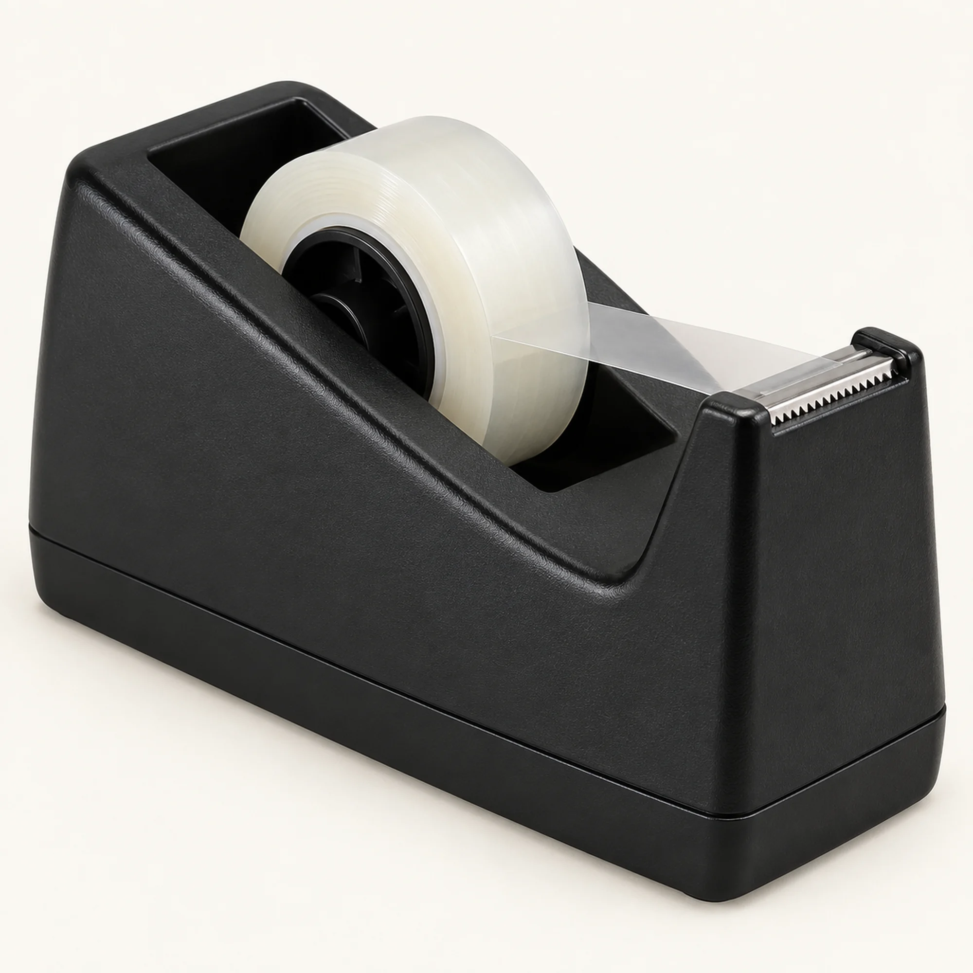 Dispensador de Cinta de Escritorio Negro con Rollo de 15 mm × 15 m