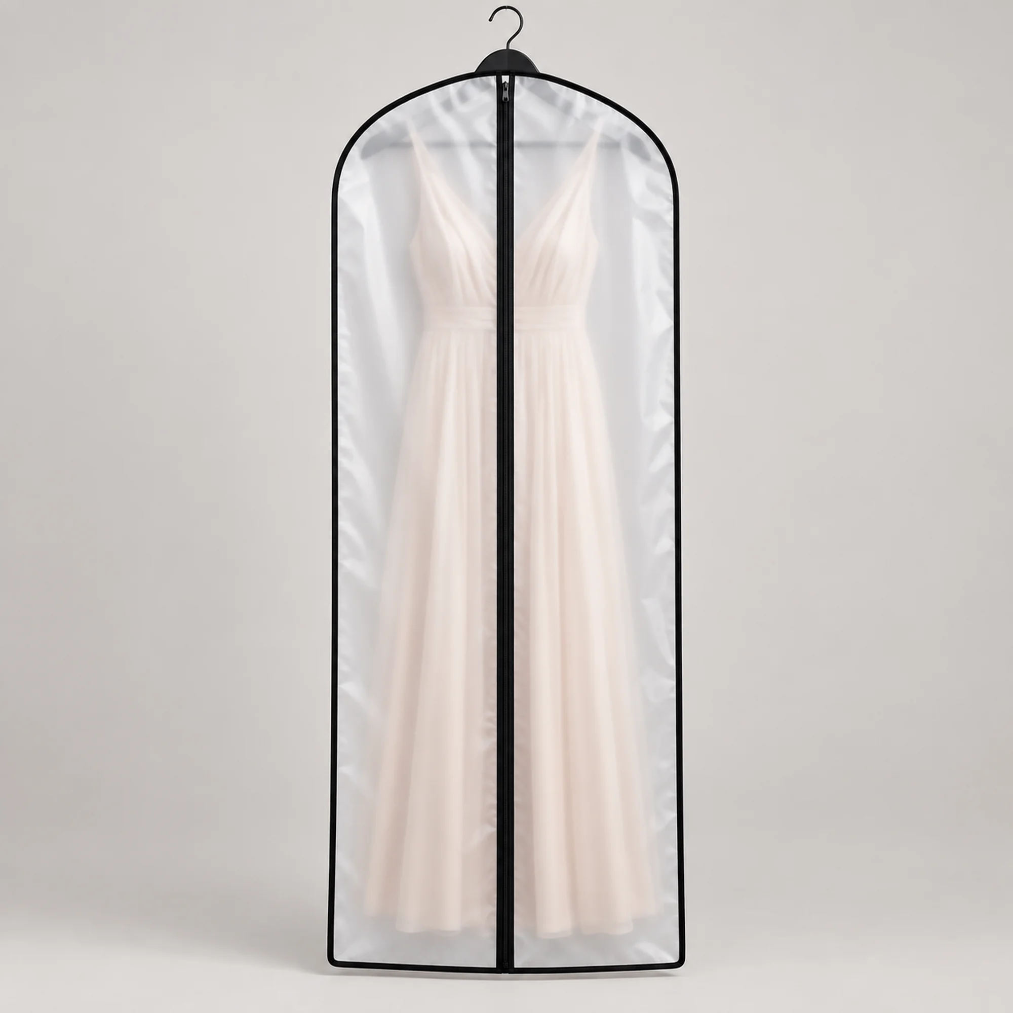 Funda para Traje de PEVA con Cierre, 60 × 140 cm, 1 Funda