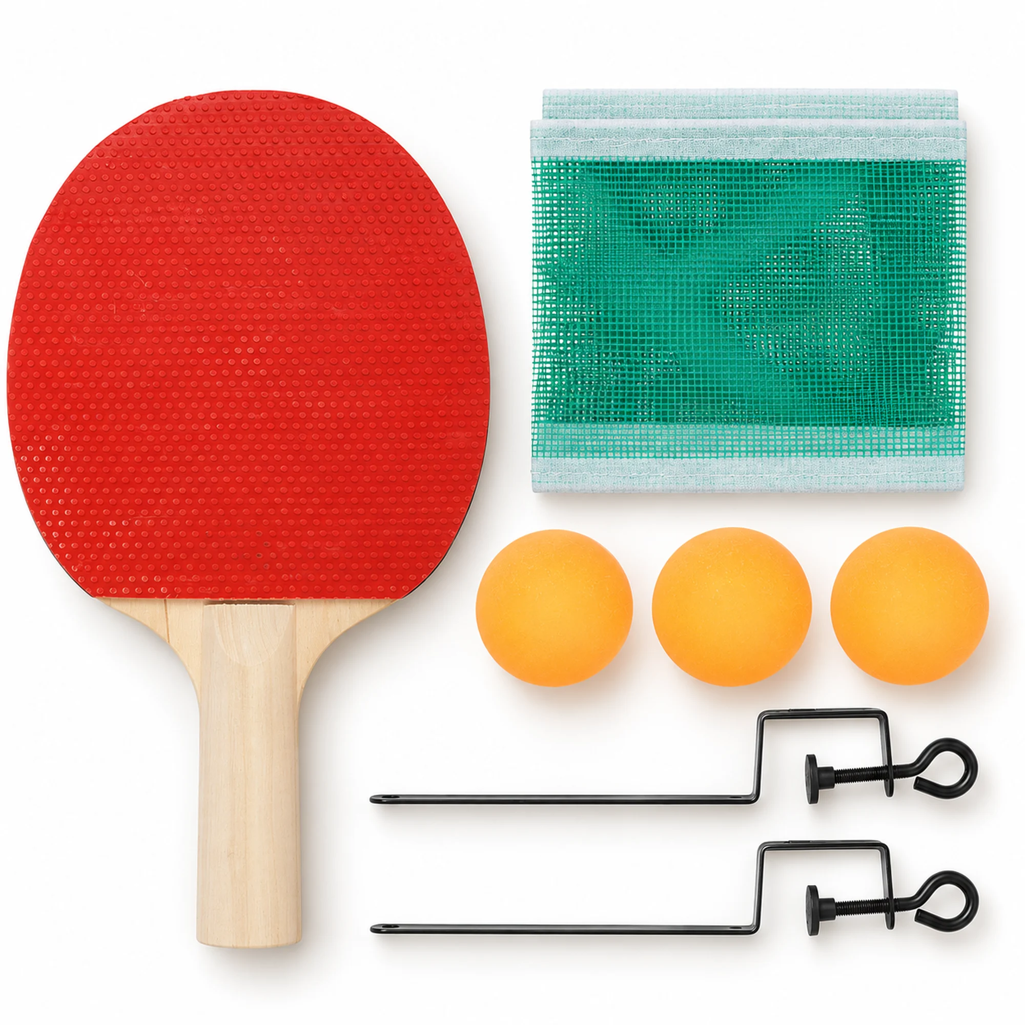 Kit de Tenis de Mesa Portátil con Red y Paleta, 24 cm
