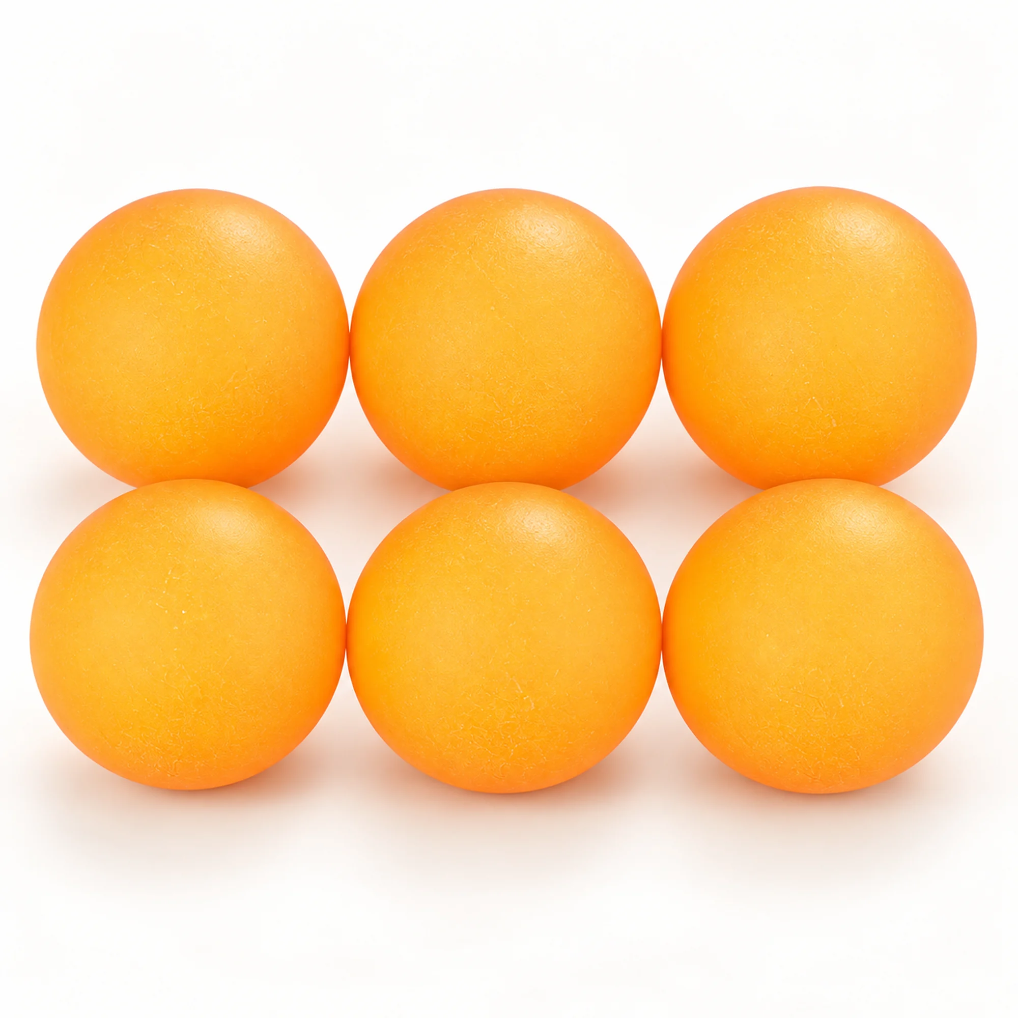 Pelotas de Tenis de Mesa Naranjas, 3,5 cm, Pack de 6