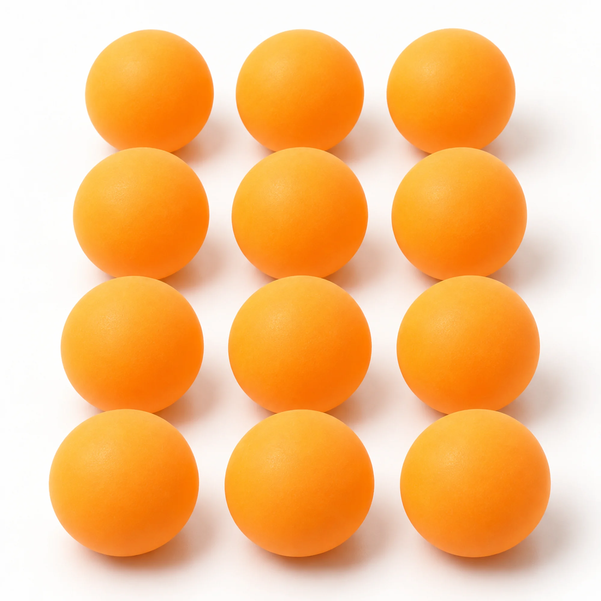 Pelotas de Tenis de Mesa Naranjas, 3,5 cm, Pack de 12