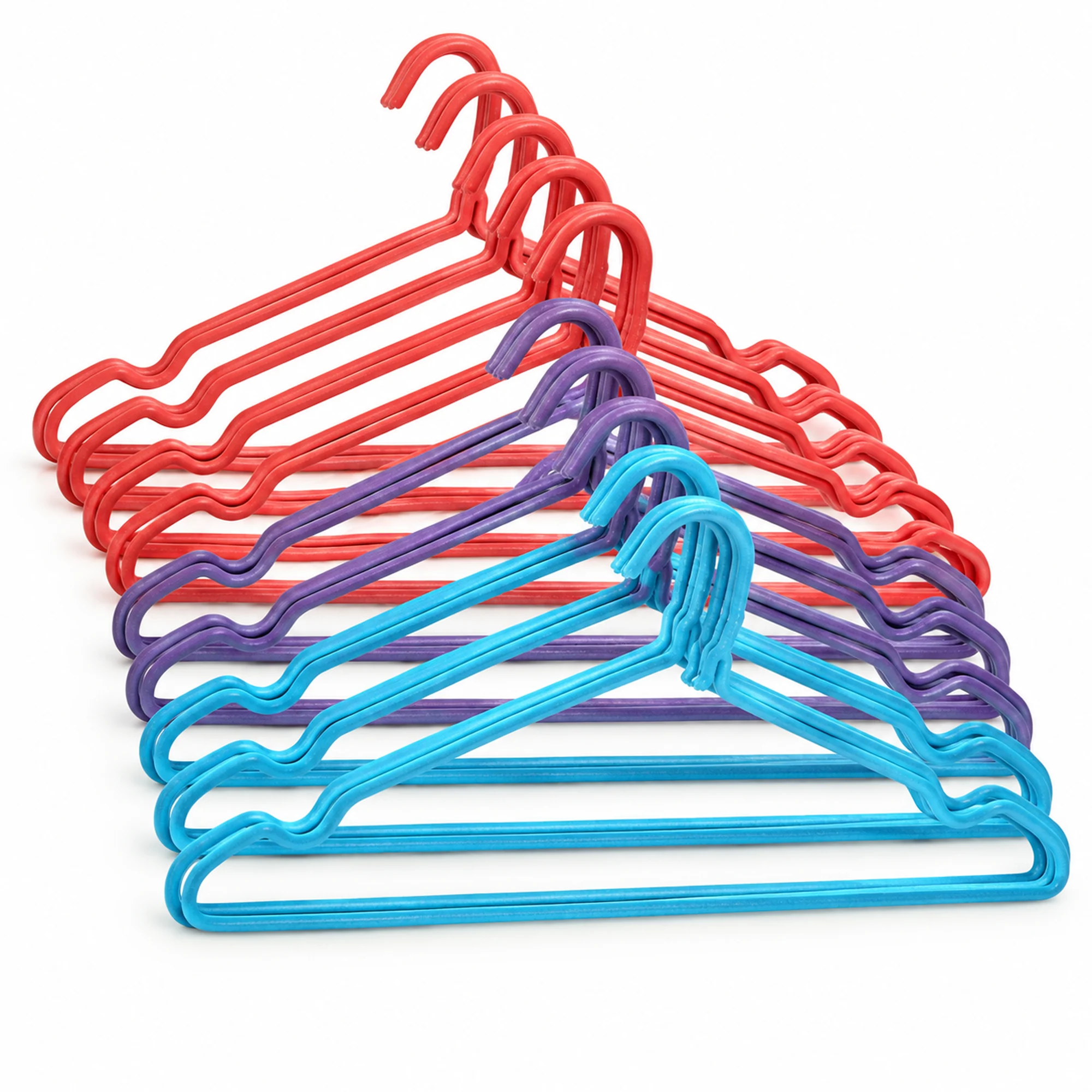 Set de 10 Colgadores de Colores con Muescas de 40 cm