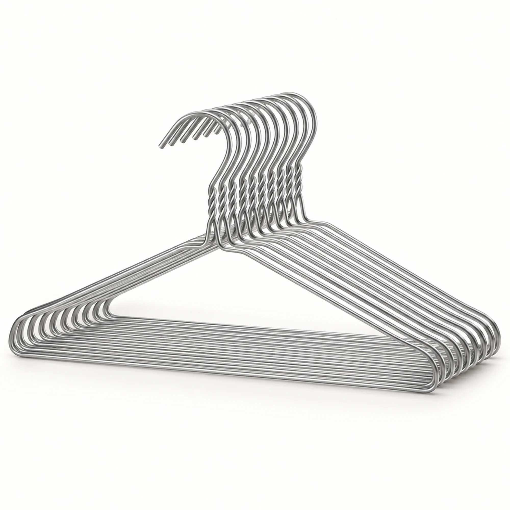 Set de 10 Colgadores Metálicos de 40 cm