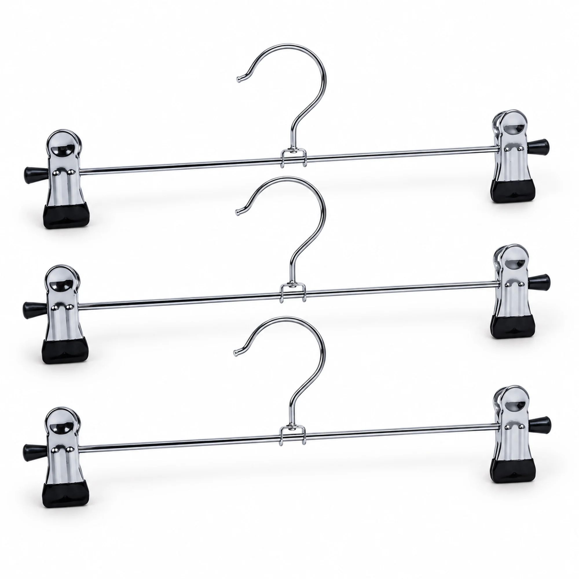 Set de 3 Colgadores con Pinzas Metálicos, 30 cm