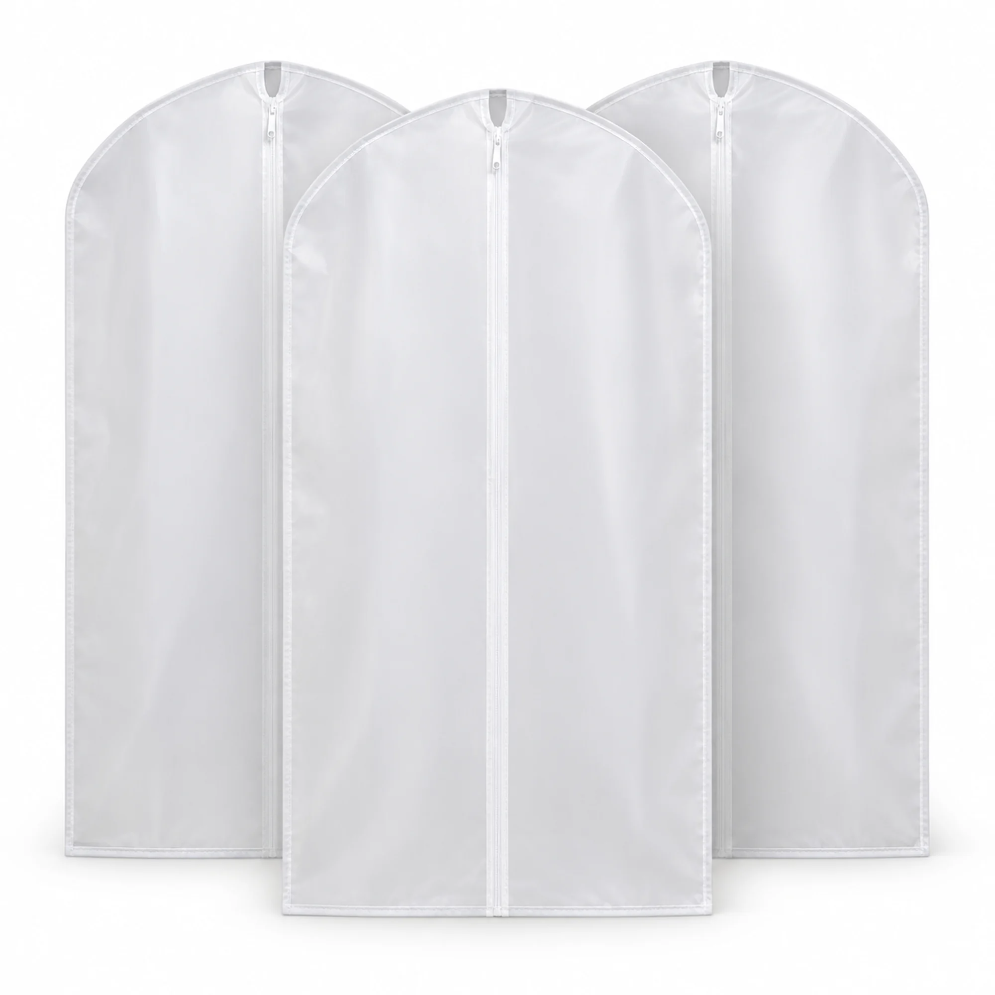 Set de 3 Fundas para Traje de PEVA con Cierre, 60 × 120 cm, 3 Fundas