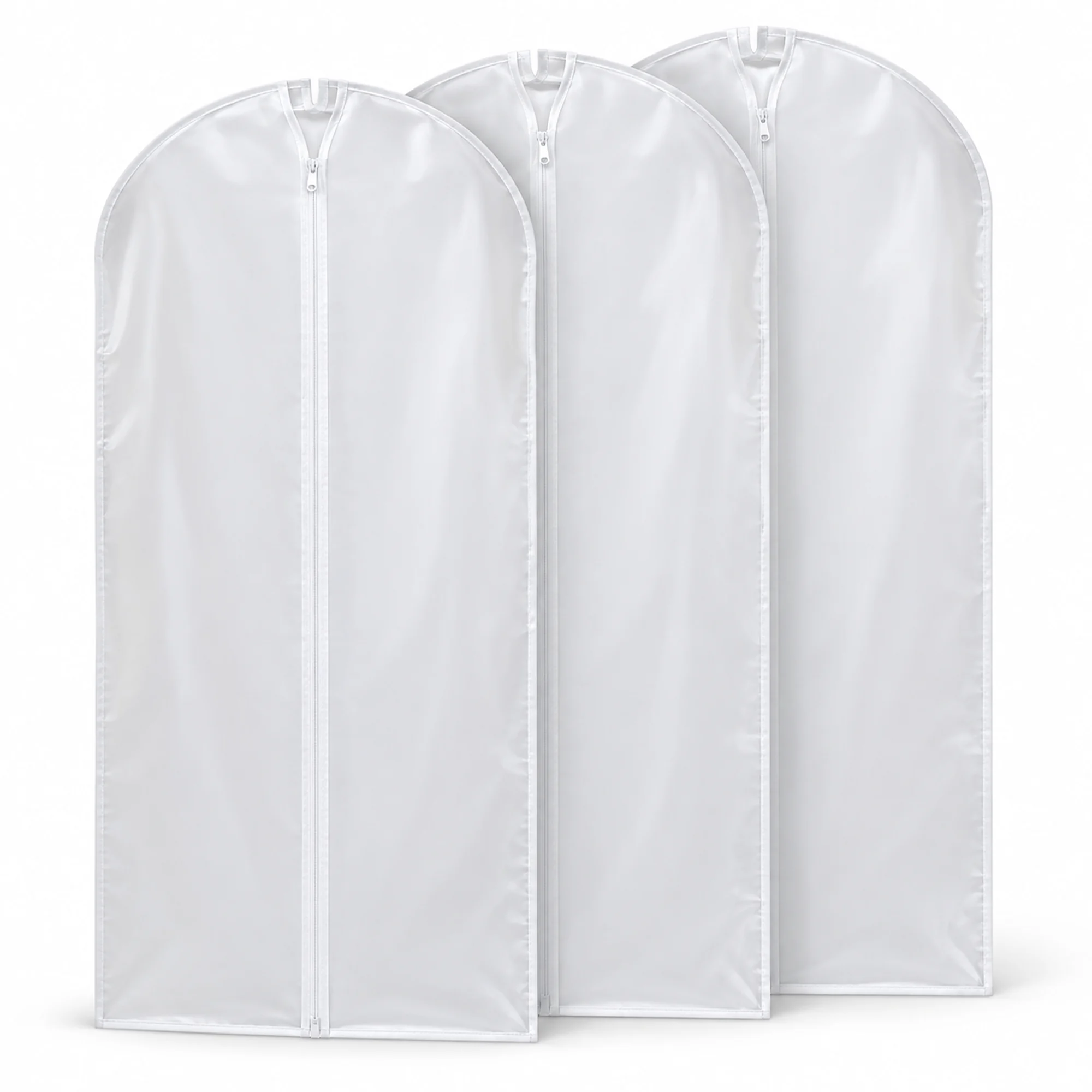 Set de 3 Fundas para Traje de PEVA con Cierre, 60 × 140 cm, 3 Fundas