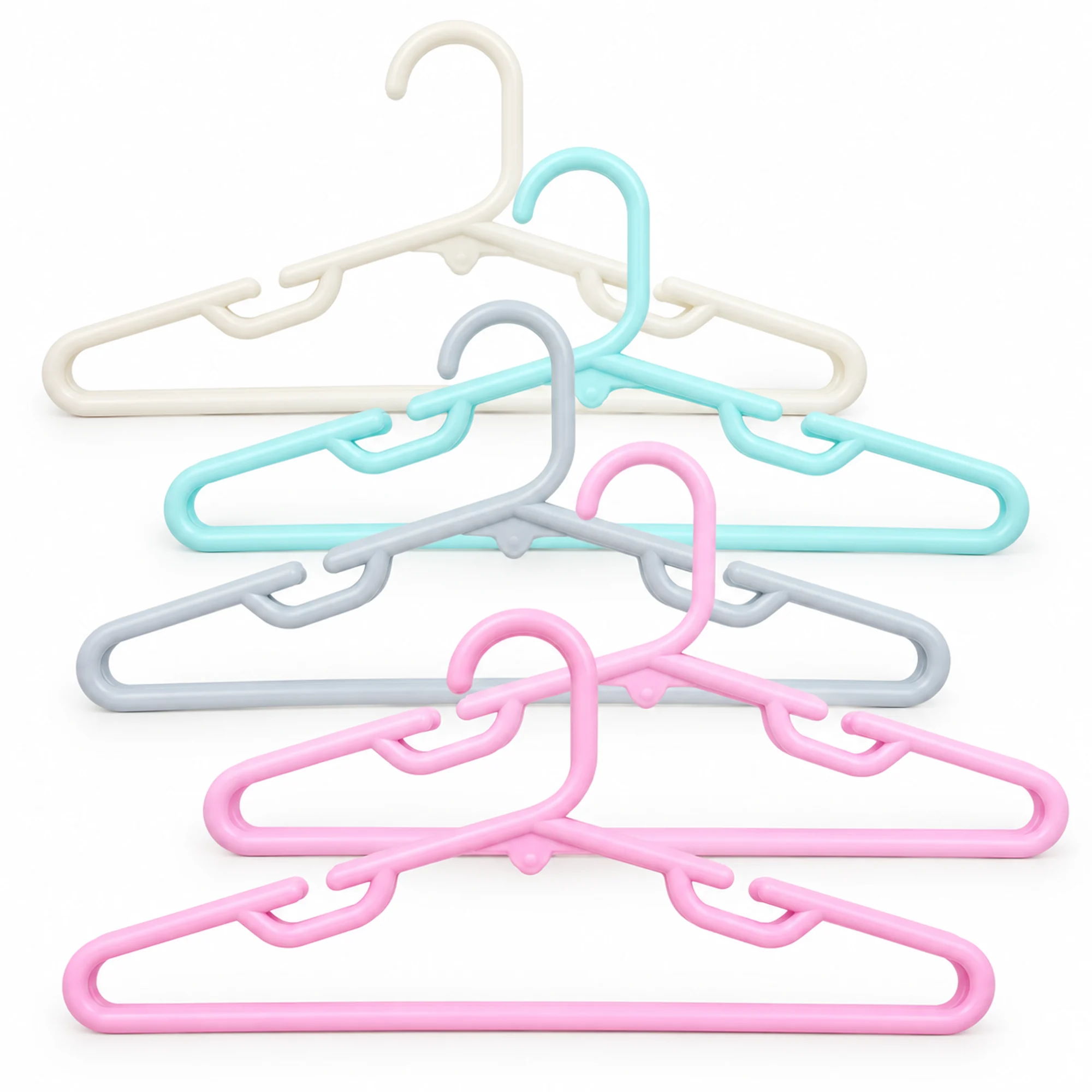 Set de 5 Colgadores Infantiles de Plástico, 29 cm