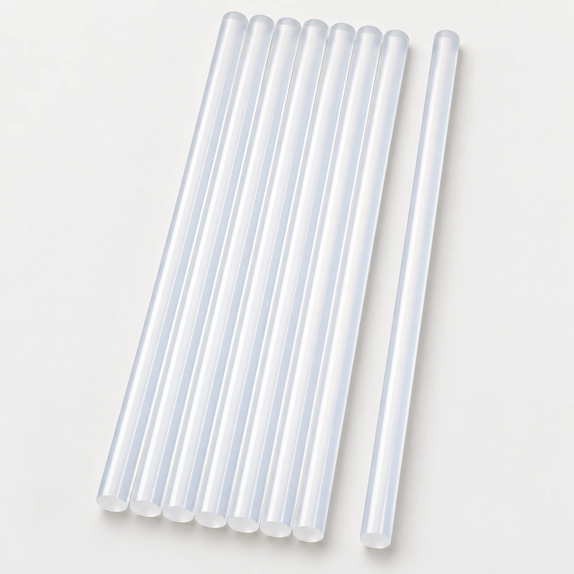 Set de 8 Barras de Silicona para Pistola Mini, 7,2 mm × 20 cm