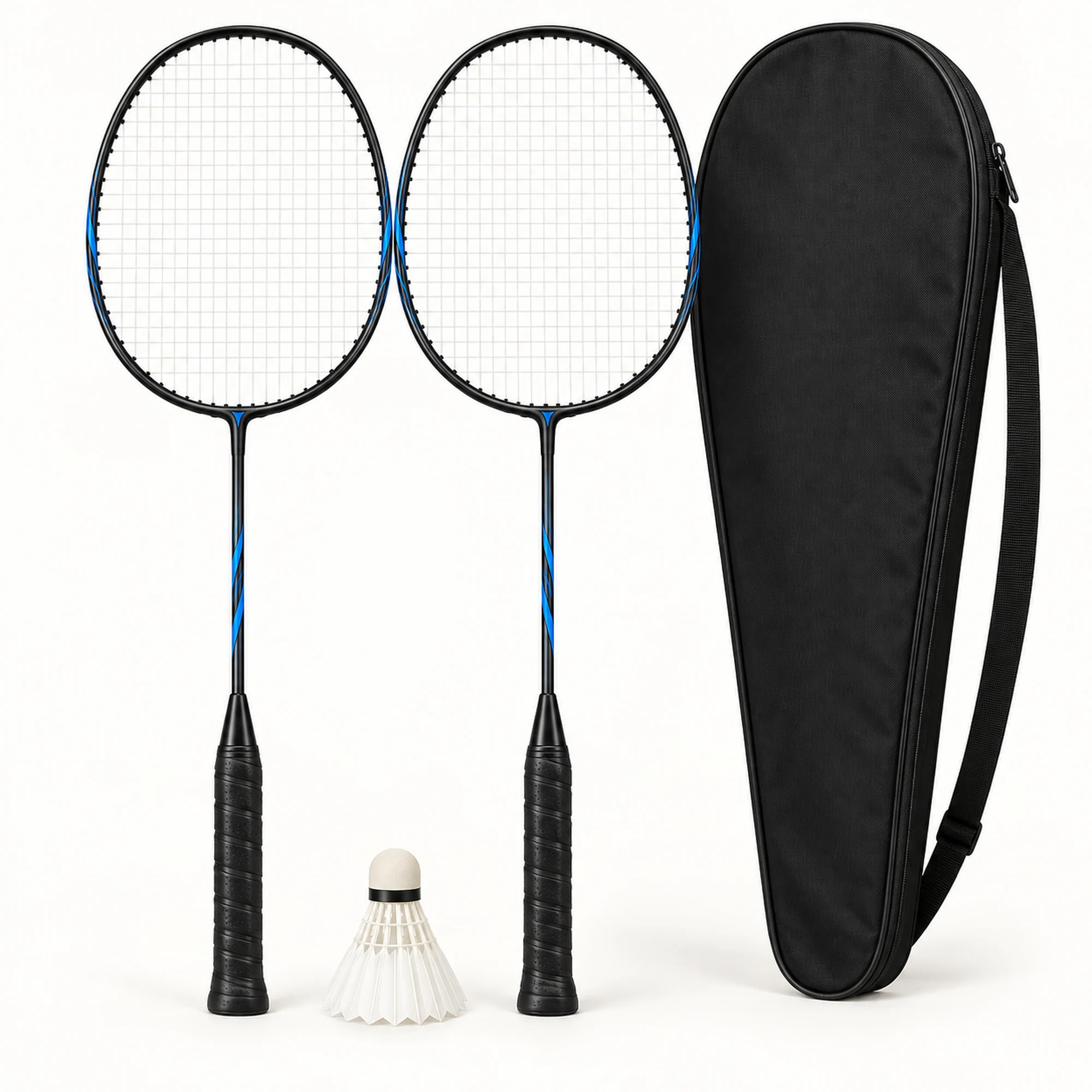 Set de Bádminton con 2 Raquetas, Volante y Estuche