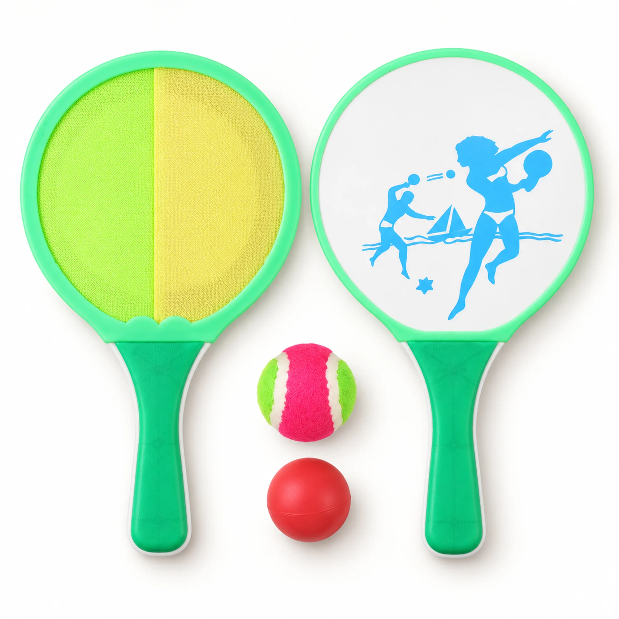 Set de Paletas de Playa con 2 Pelotas, 33 cm