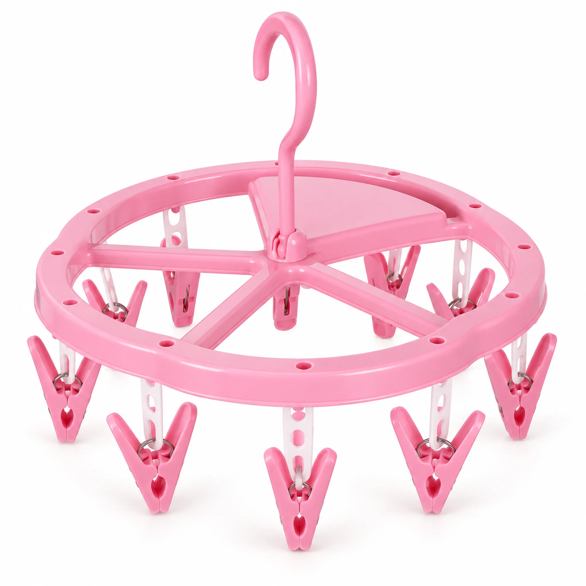 Tendedero Colgante Circular Compacto con 10 Pinzas, diámetro 22 cm