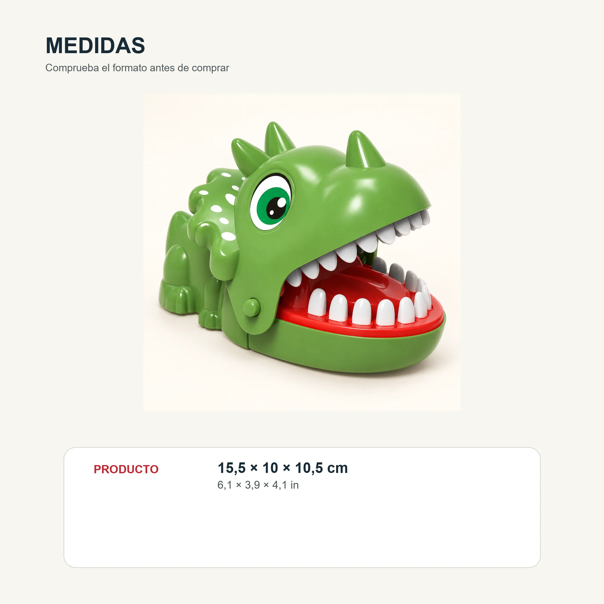Juego Dentista Triceratops, 15,5 × 10 × 10,5 cm, Color Surtido