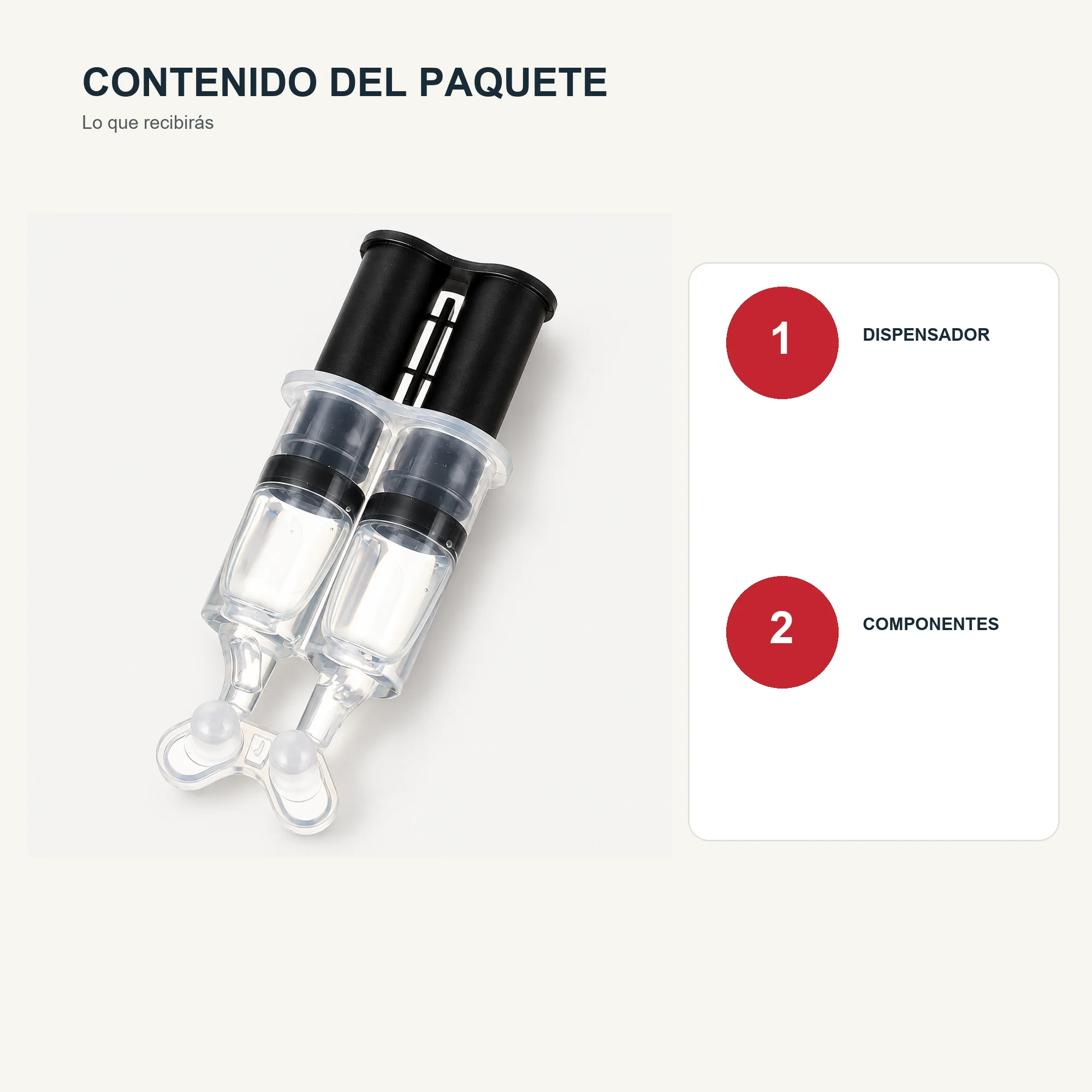 Adhesivo Epóxico Bicomponente en Jeringa Doble