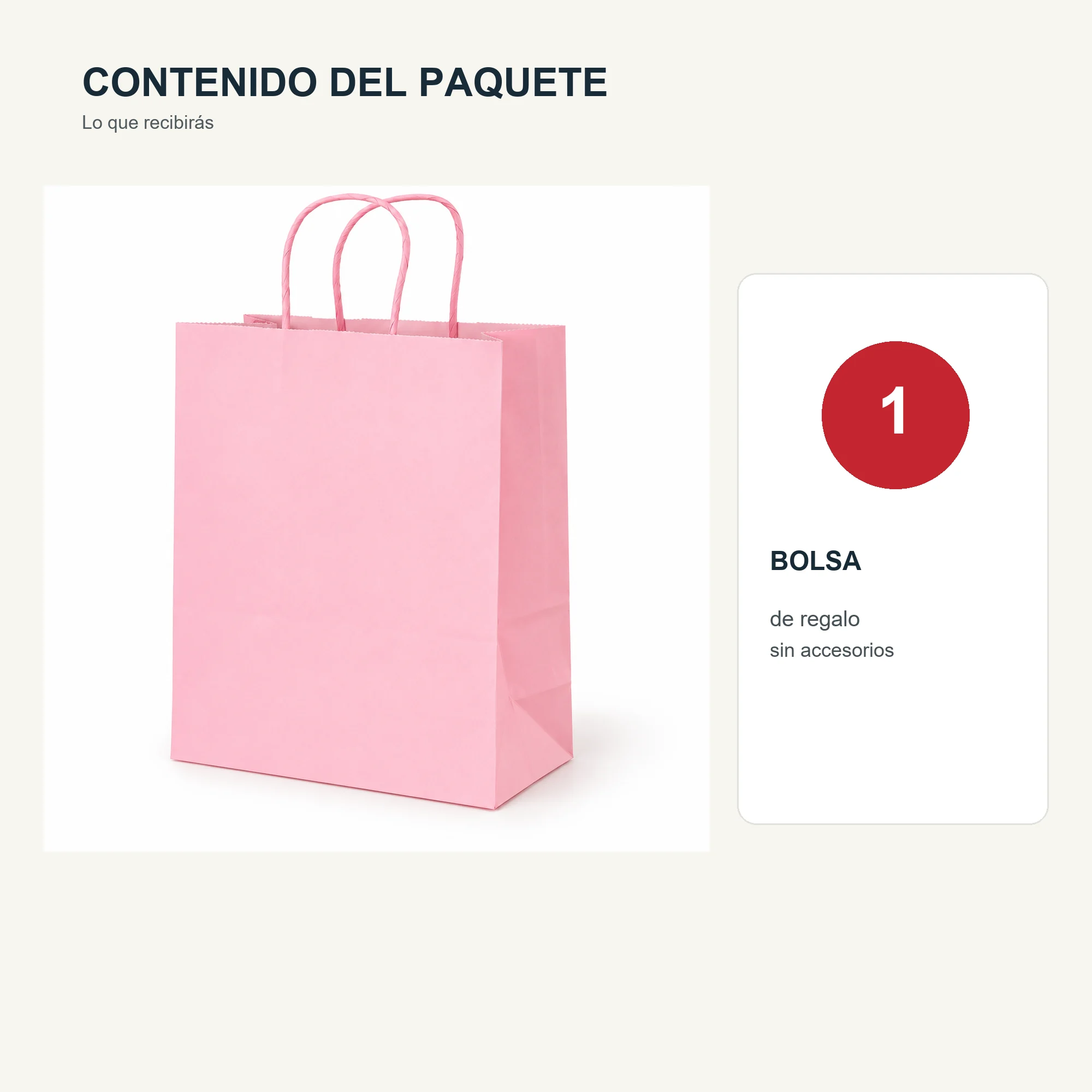 Bolsa de Regalo de Papel Liso con Asas Trenzadas, 22 × 27 × 11 cm, Colores Surtidos