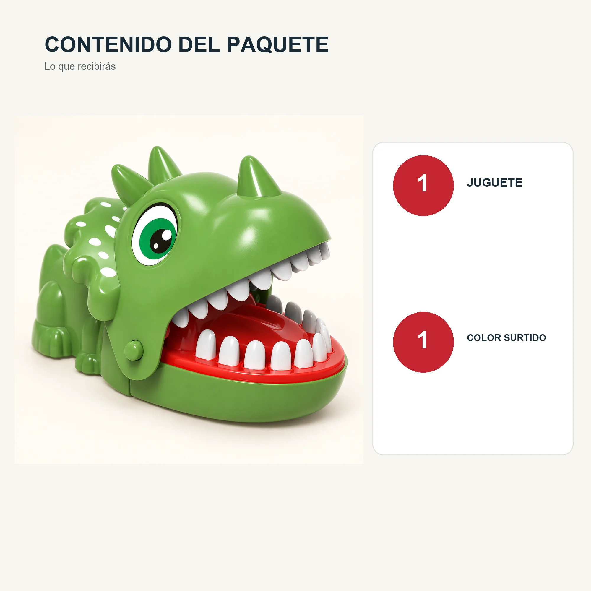 Juego Dentista Triceratops, 15,5 × 10 × 10,5 cm, Color Surtido