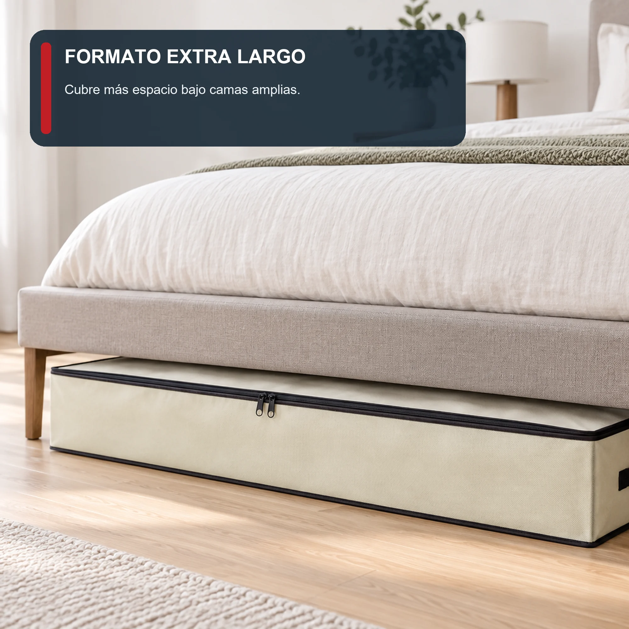 Bolsa Organizadora Bajo Cama Extra Larga, 105 × 45 × 15 cm, 1 Unidad