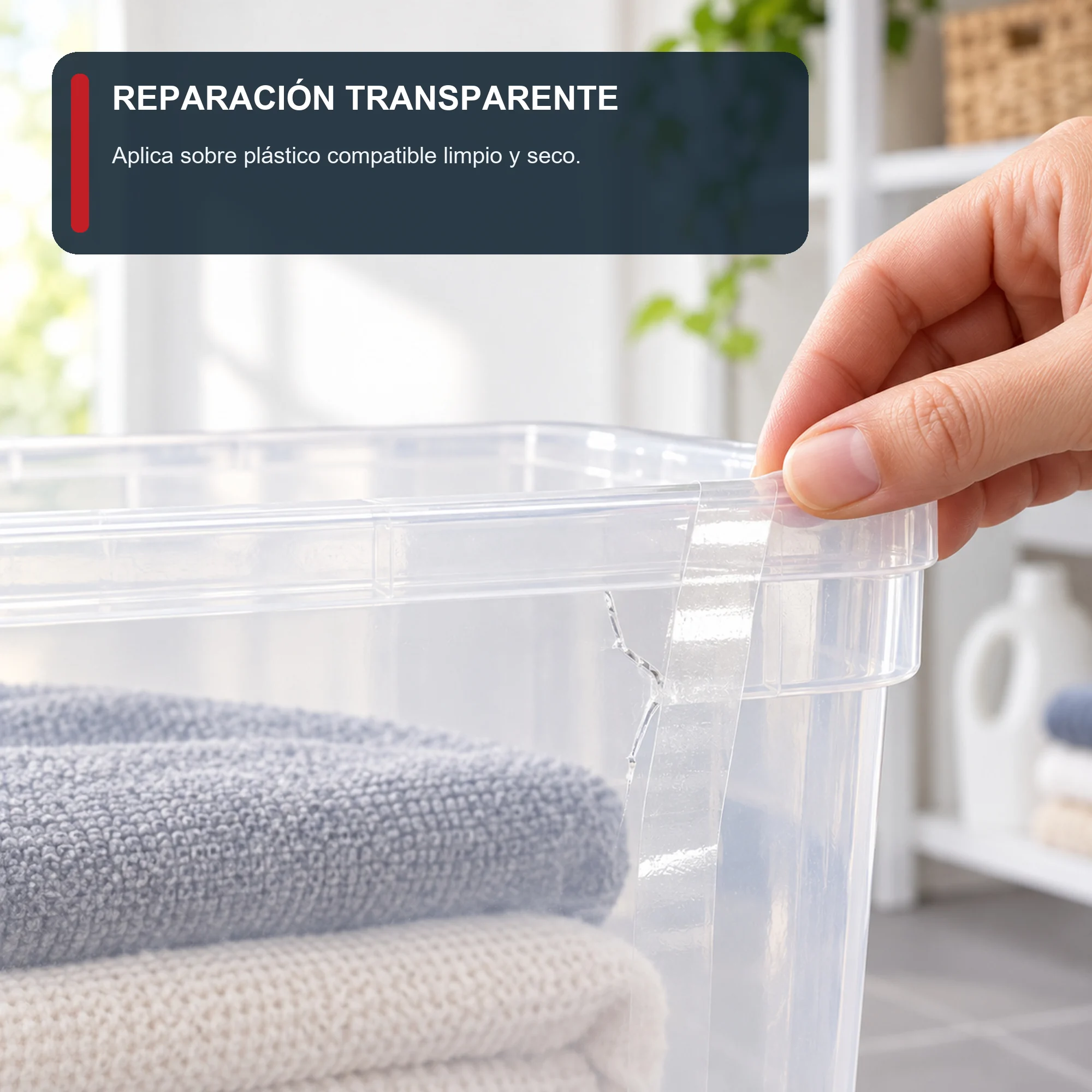 Cinta de Reparación Transparente, 18 mm × 40 m