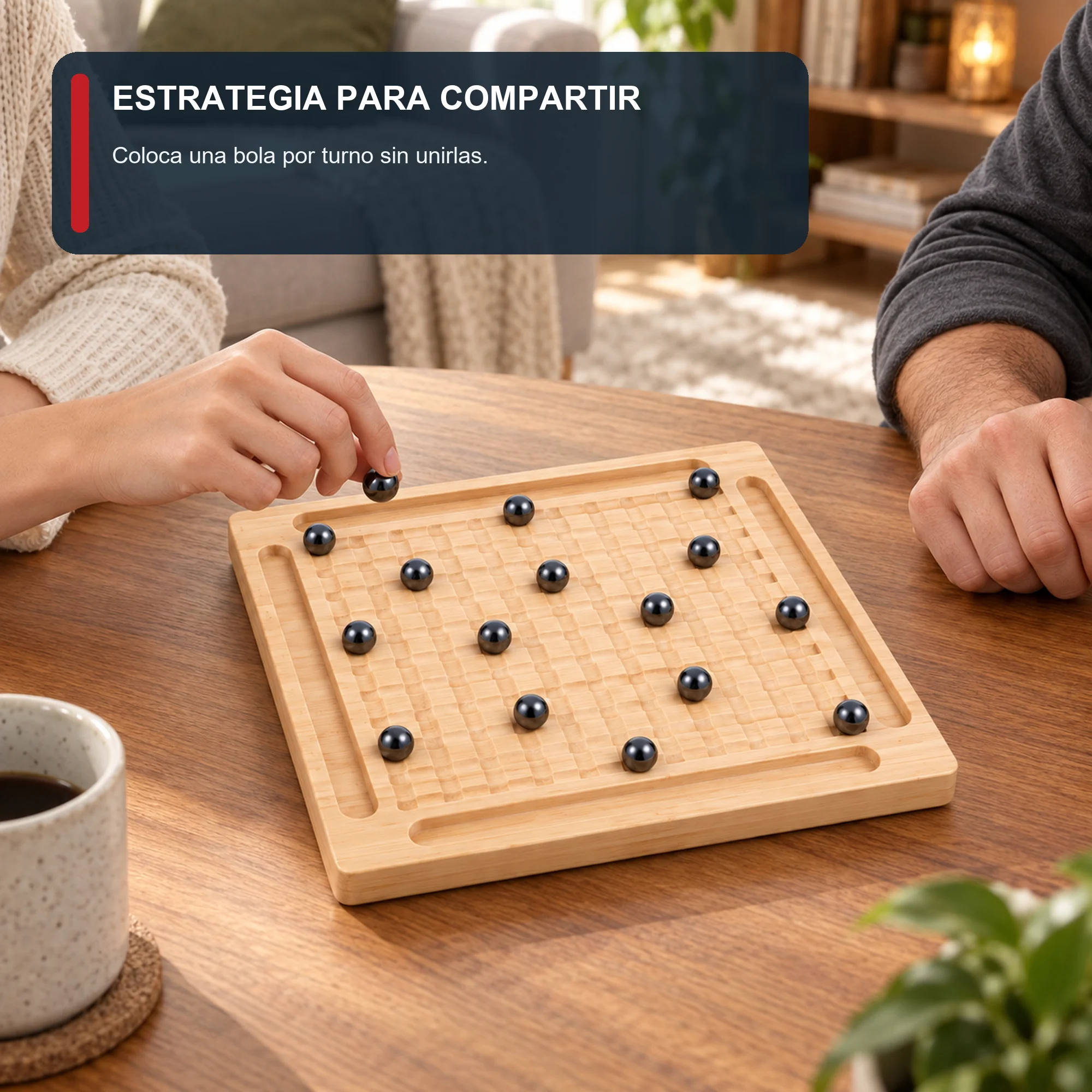 Juego Magnetic Chess de Madera, 23,5 × 23,5 cm