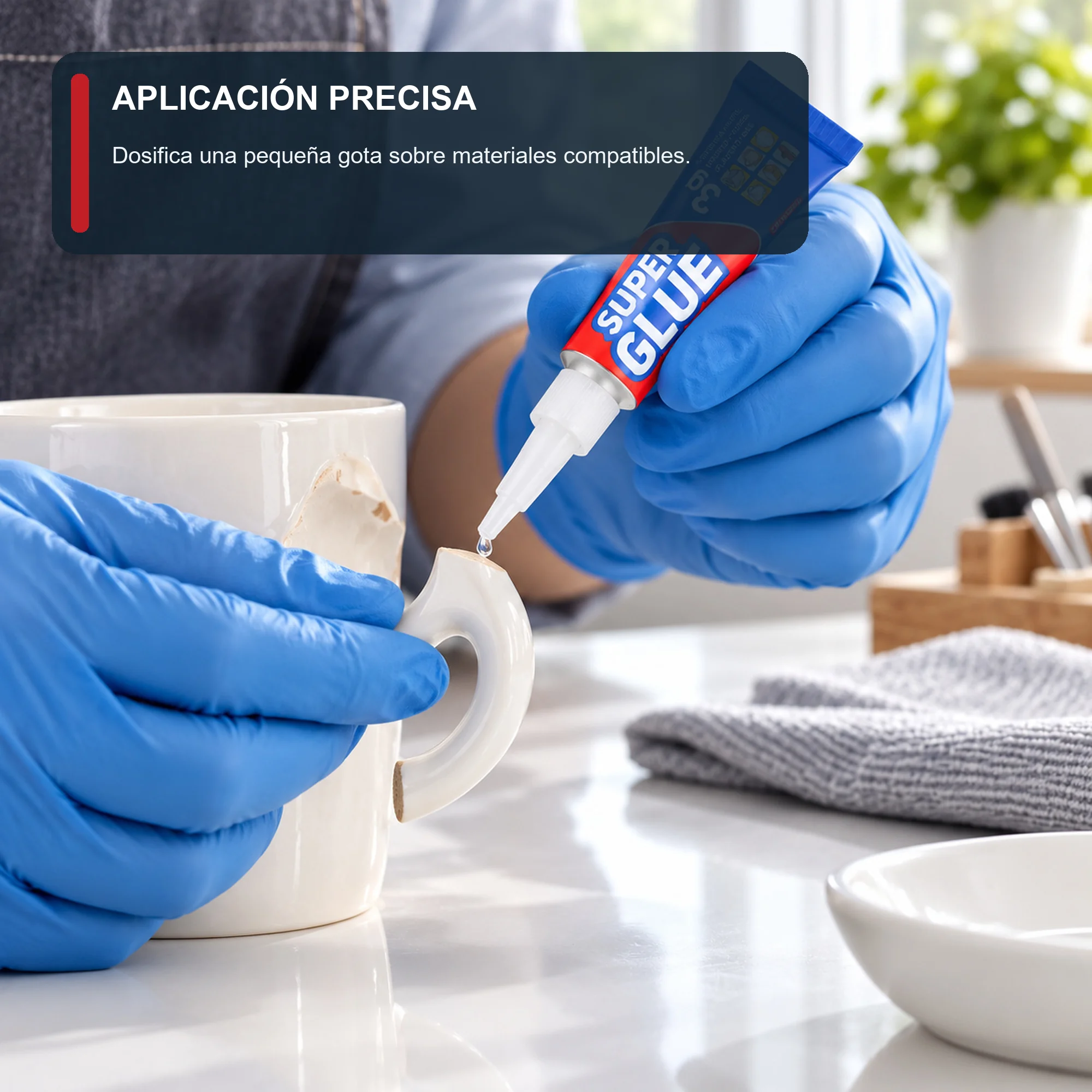 Set de 1 Adhesivo Instantáneo de 3 g con Boquilla de Precisión