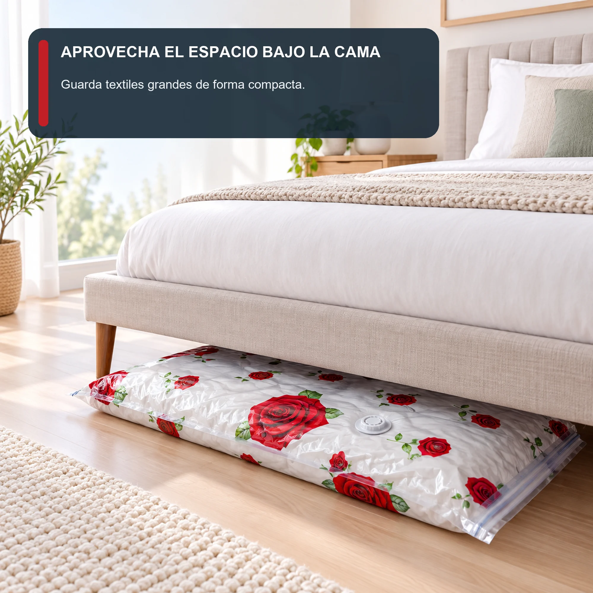 Bolsa de Compresión al Vacío Jumbo Estampada, 80 × 130 cm, 1 Unidad