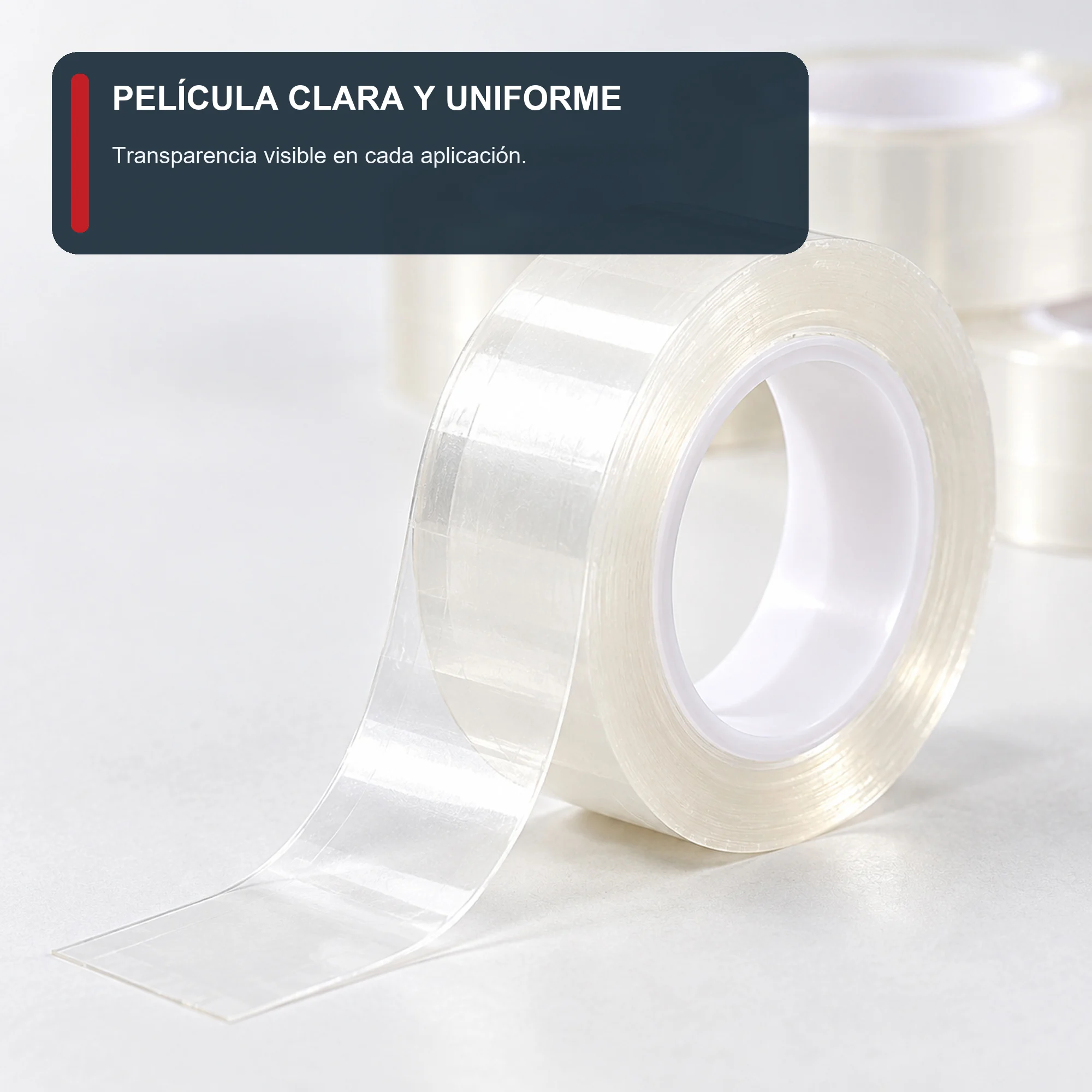 Cinta Adhesiva Transparente, 8 Rollos de 18 mm × 30 yd