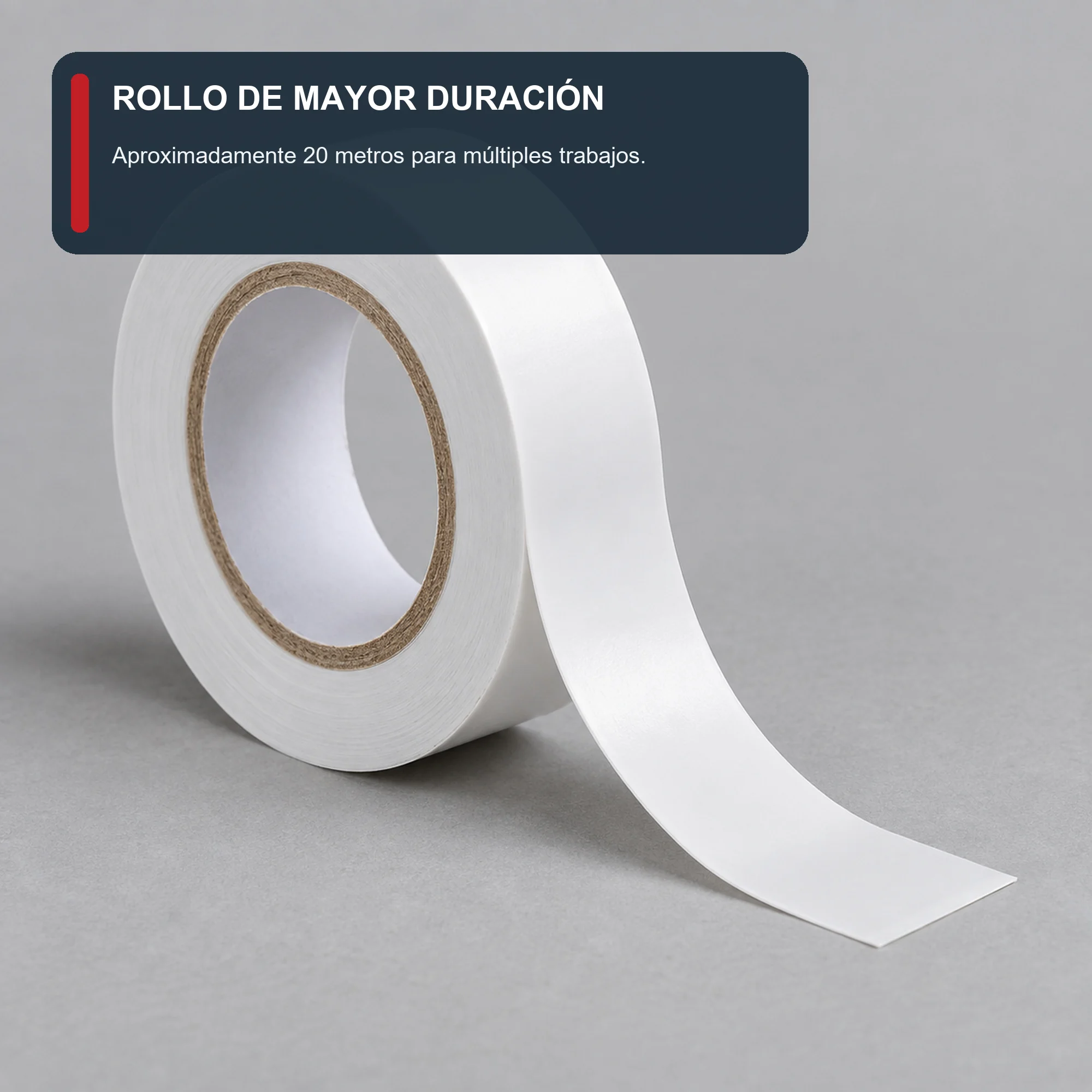 Cinta Aisladora PVC Blanca, 19 mm × Aprox. 20 m