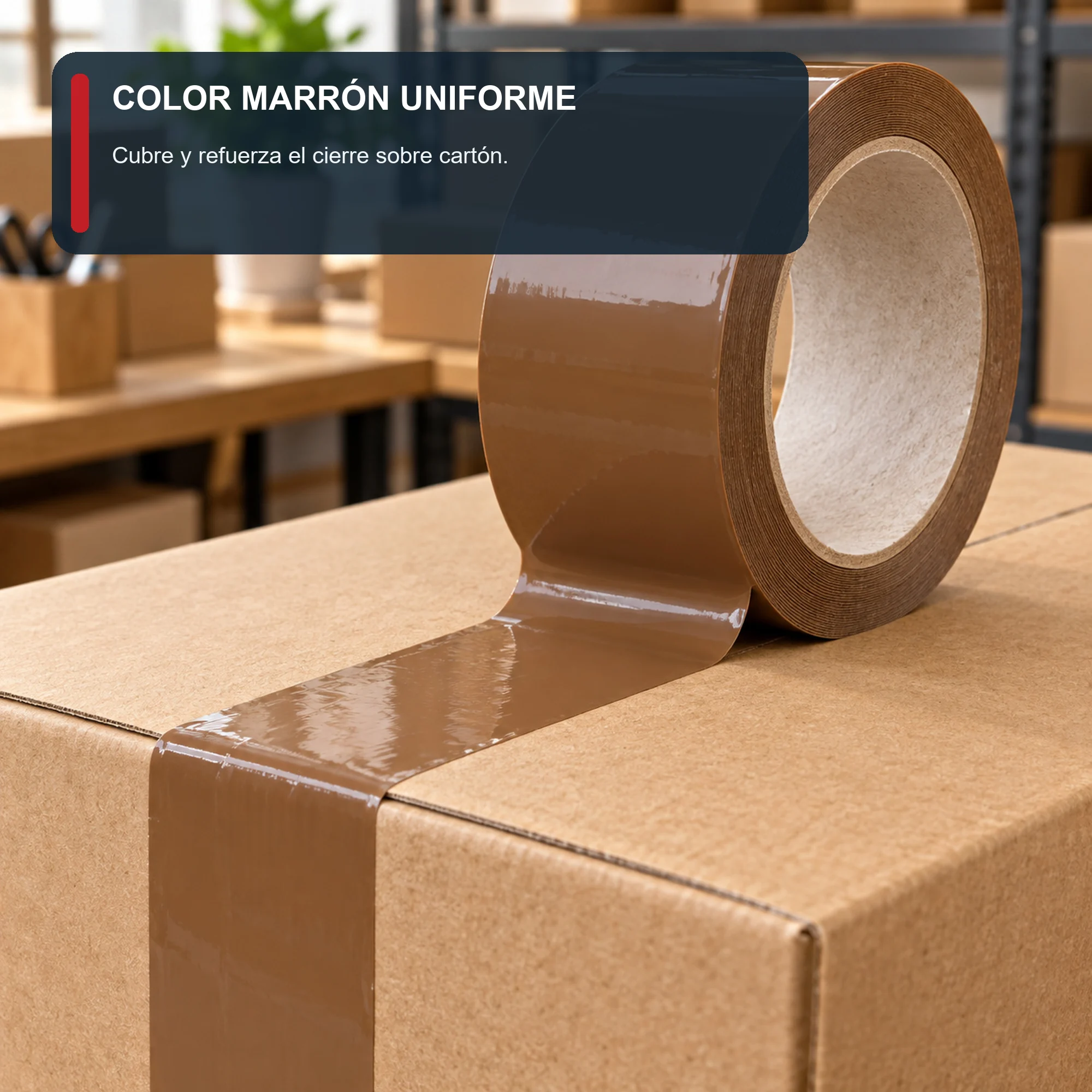 Cinta de Embalaje Marrón, 48 mm × 120 m