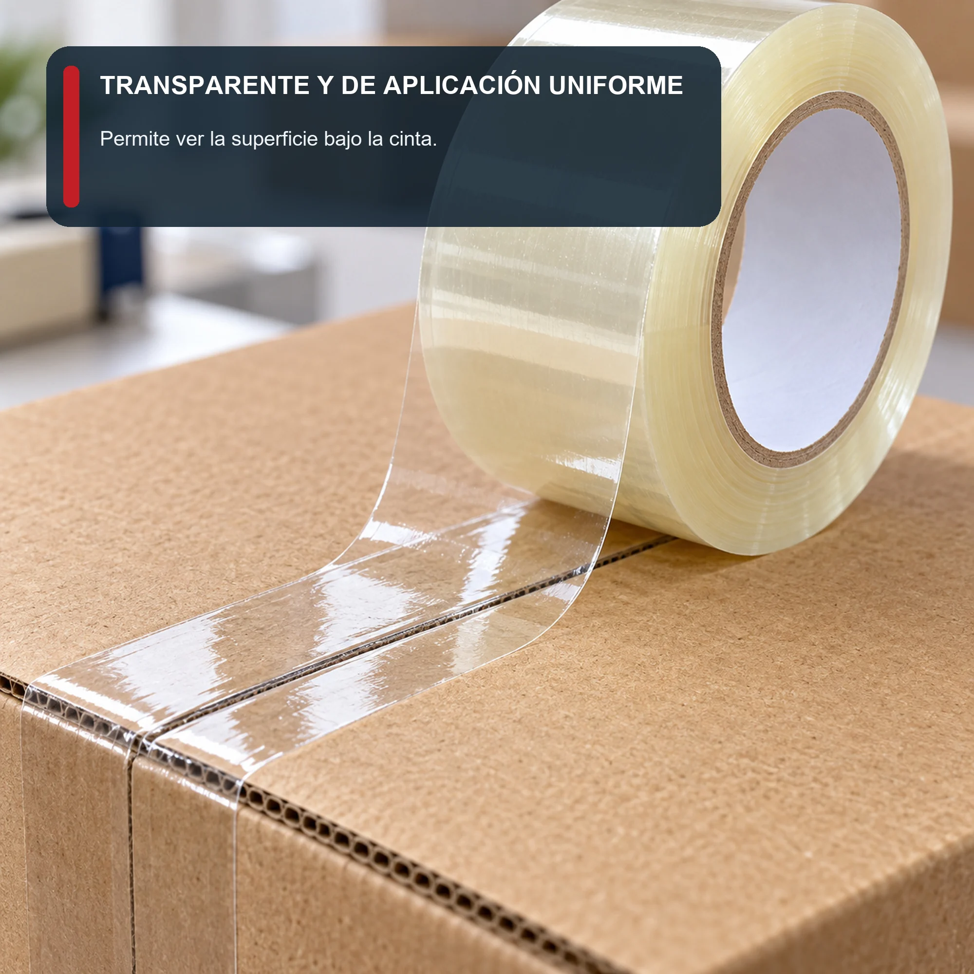 Cinta de Embalaje Transparente, 48 mm × 150 m