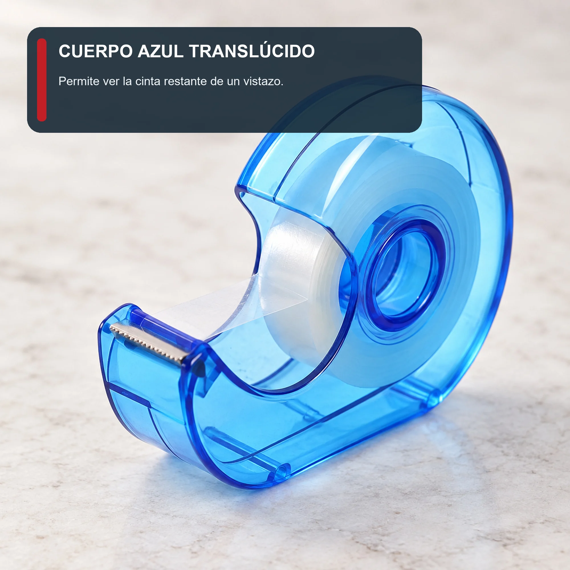 Dispensador de Cinta Azul con Rollo de 15 mm × 30 m