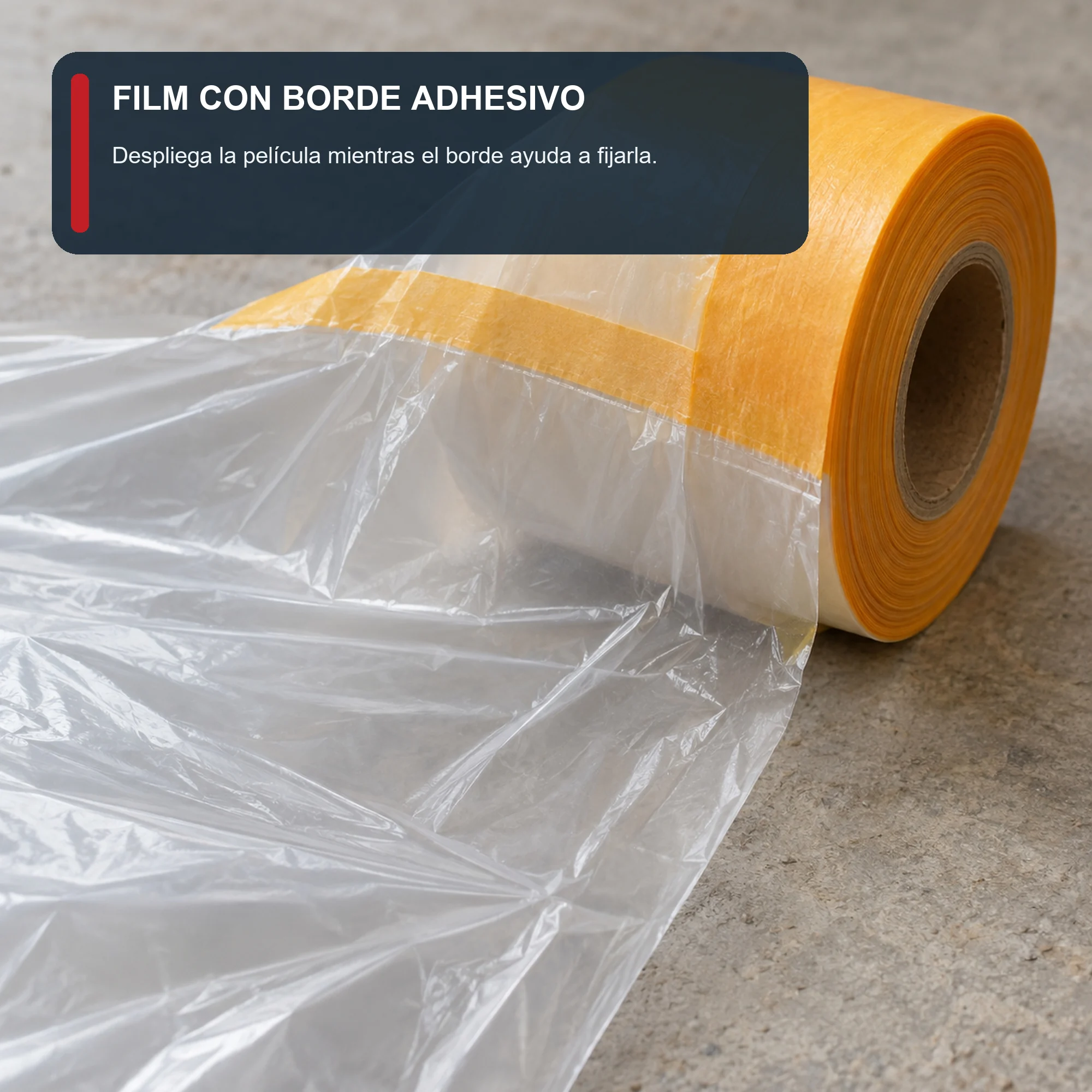 Film de Enmascarar para Pintura con Cinta, 110 cm × 20 m
