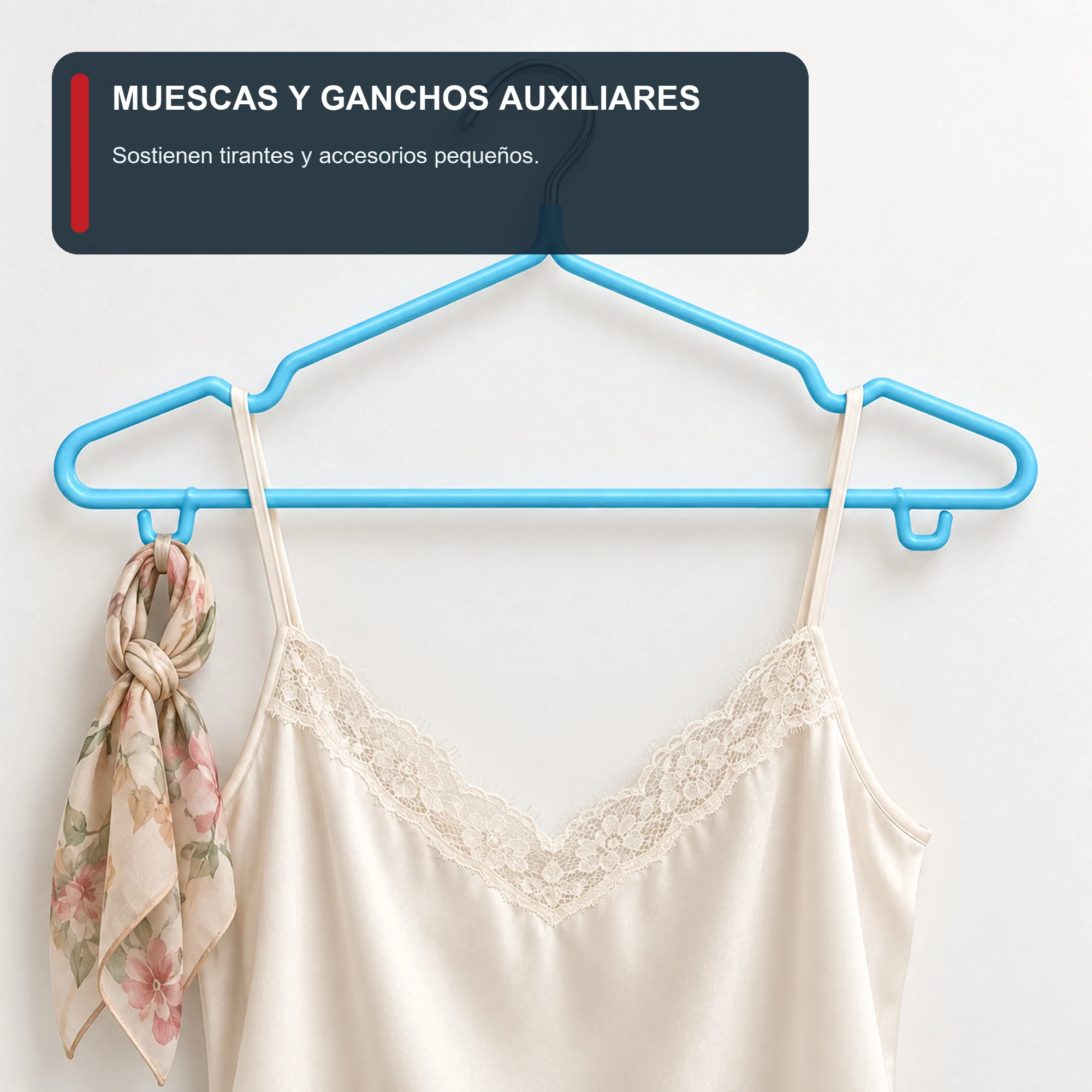 Set de 5 Colgadores de 40 cm