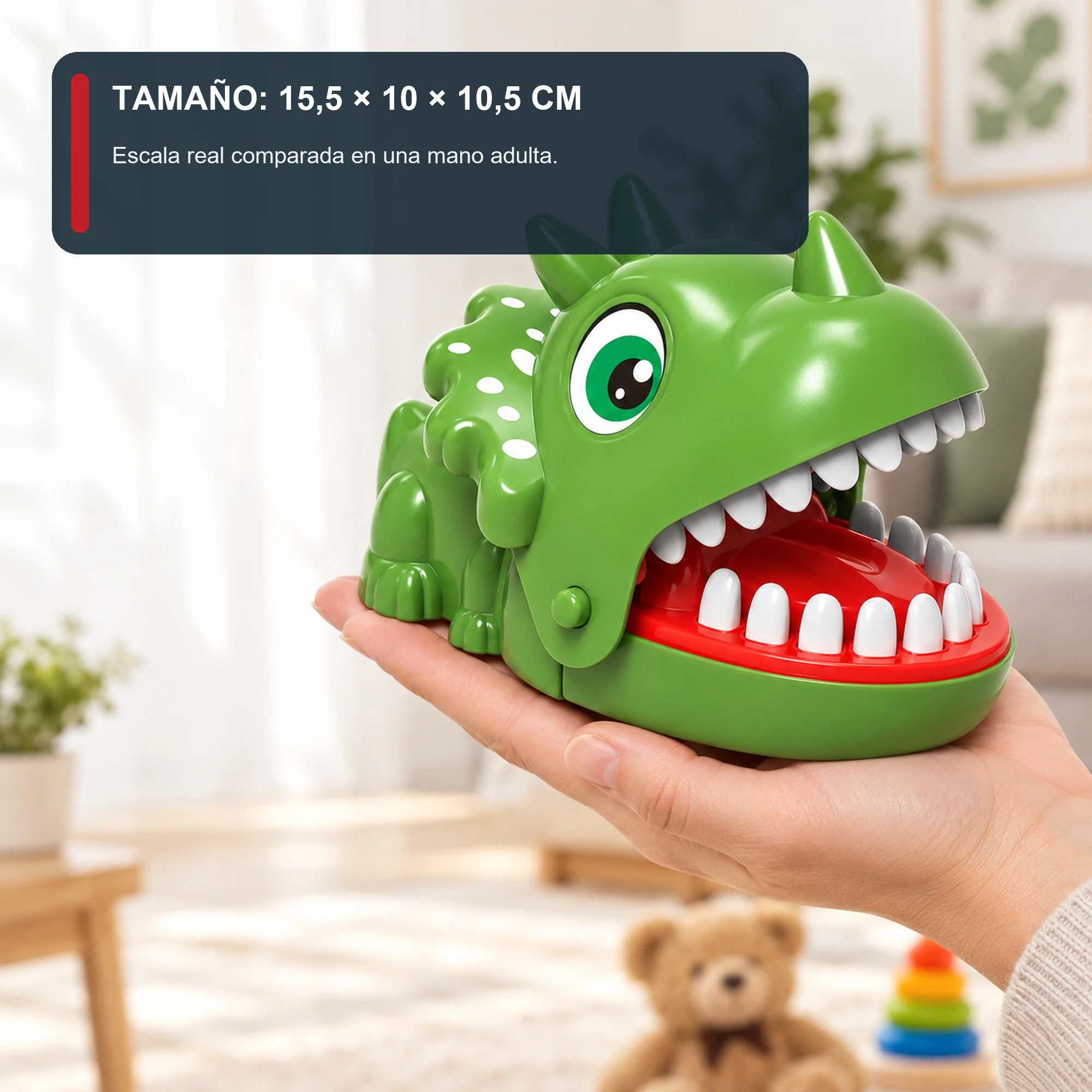 Juego Dentista Triceratops, 15,5 × 10 × 10,5 cm, Color Surtido