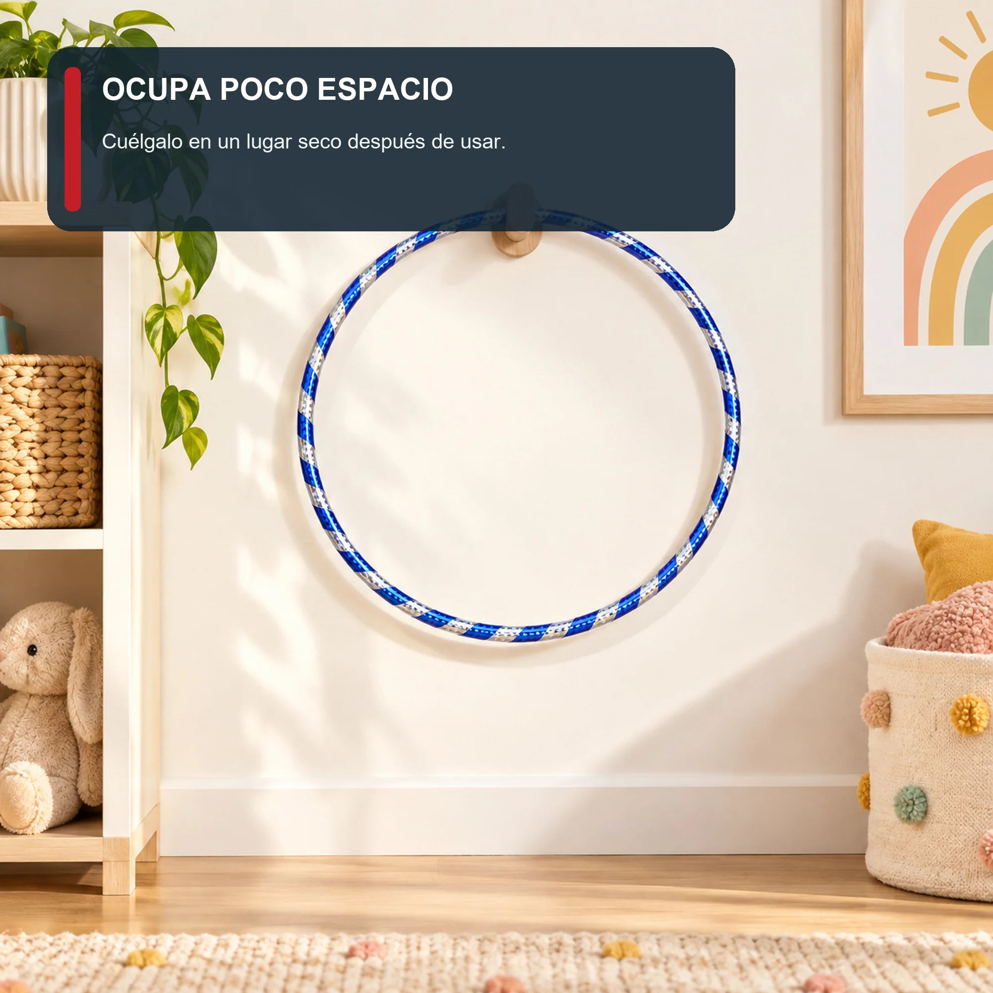 Aro Hula Hula Metalizado Bicolor, 45 cm, Color Surtido