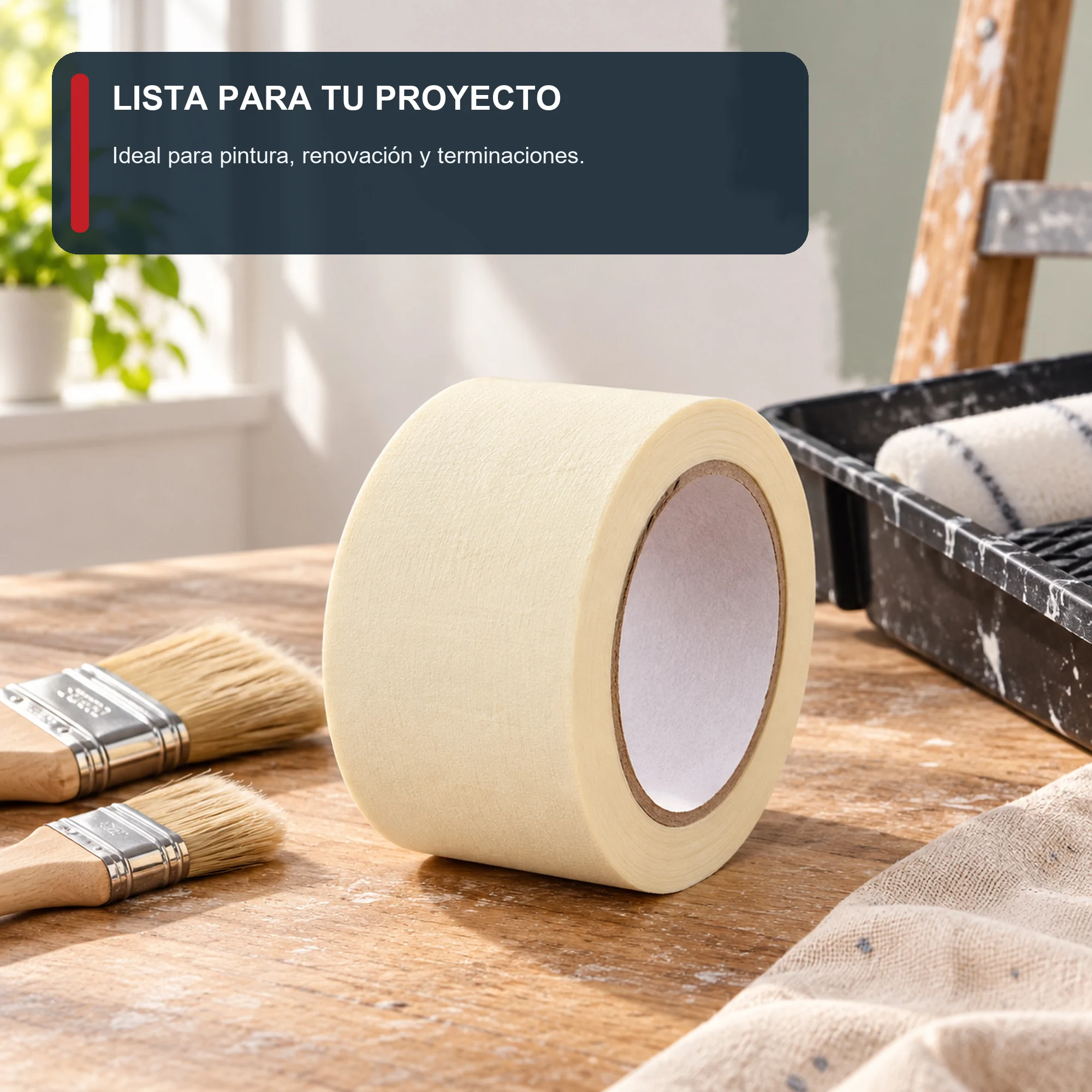 Cinta de Enmascarar para Pintura, 48 mm × 36 m