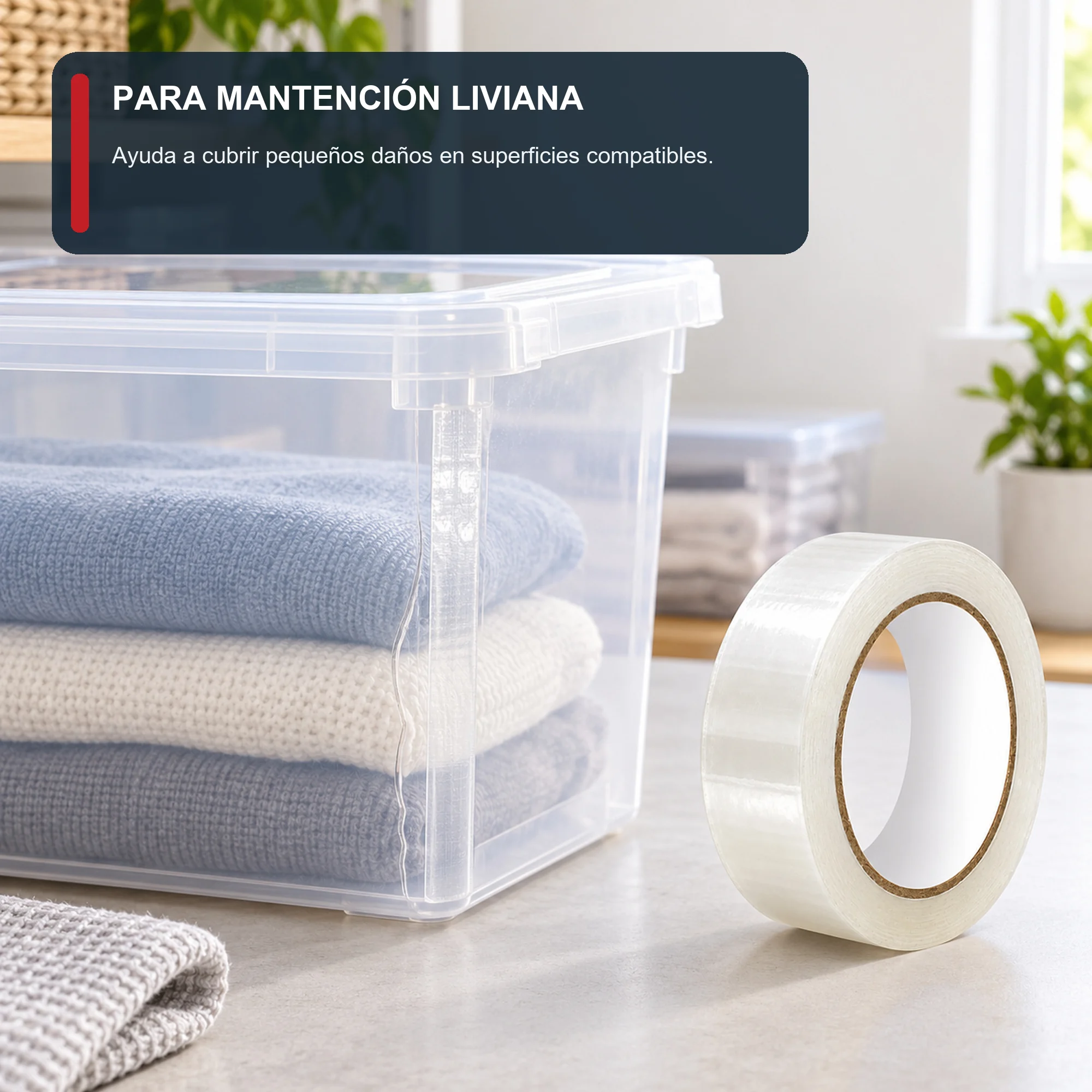Cinta de Reparación Transparente, 18 mm × 40 m